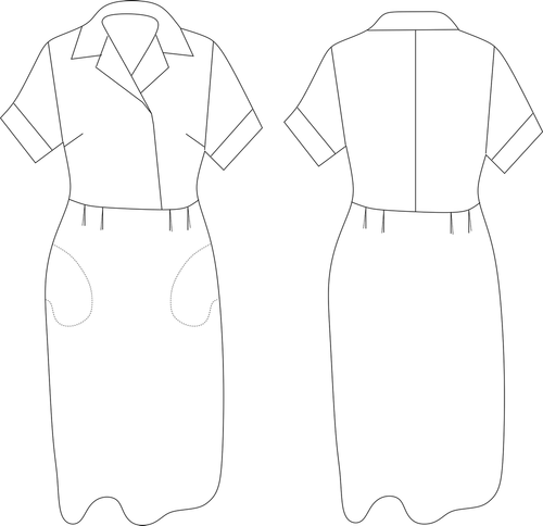 Streat Dress Sewing Pattern, Sizes 6-30, 50's Inspired, Suitable for ...