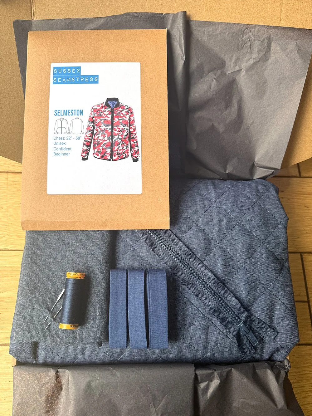 Selmeston Quilted Denim Jacket Kit