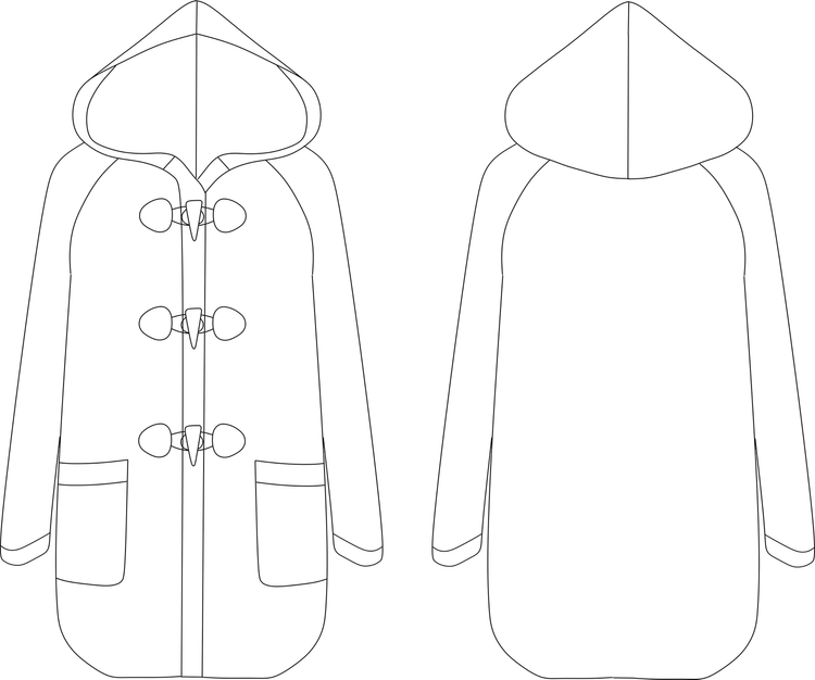 Firle Coat PDF Sewing Pattern - Lined or Unlined - Size 8-30 — Sussex ...