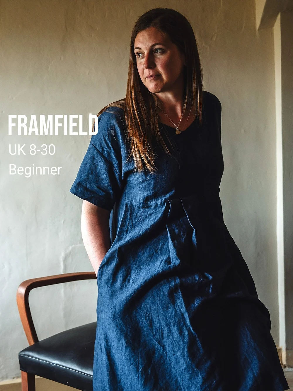 Framfield V Neck Dress Sewing Pattern with Pockets, Sizes 8-30  Sussex  Seamstress Sewing Patterns