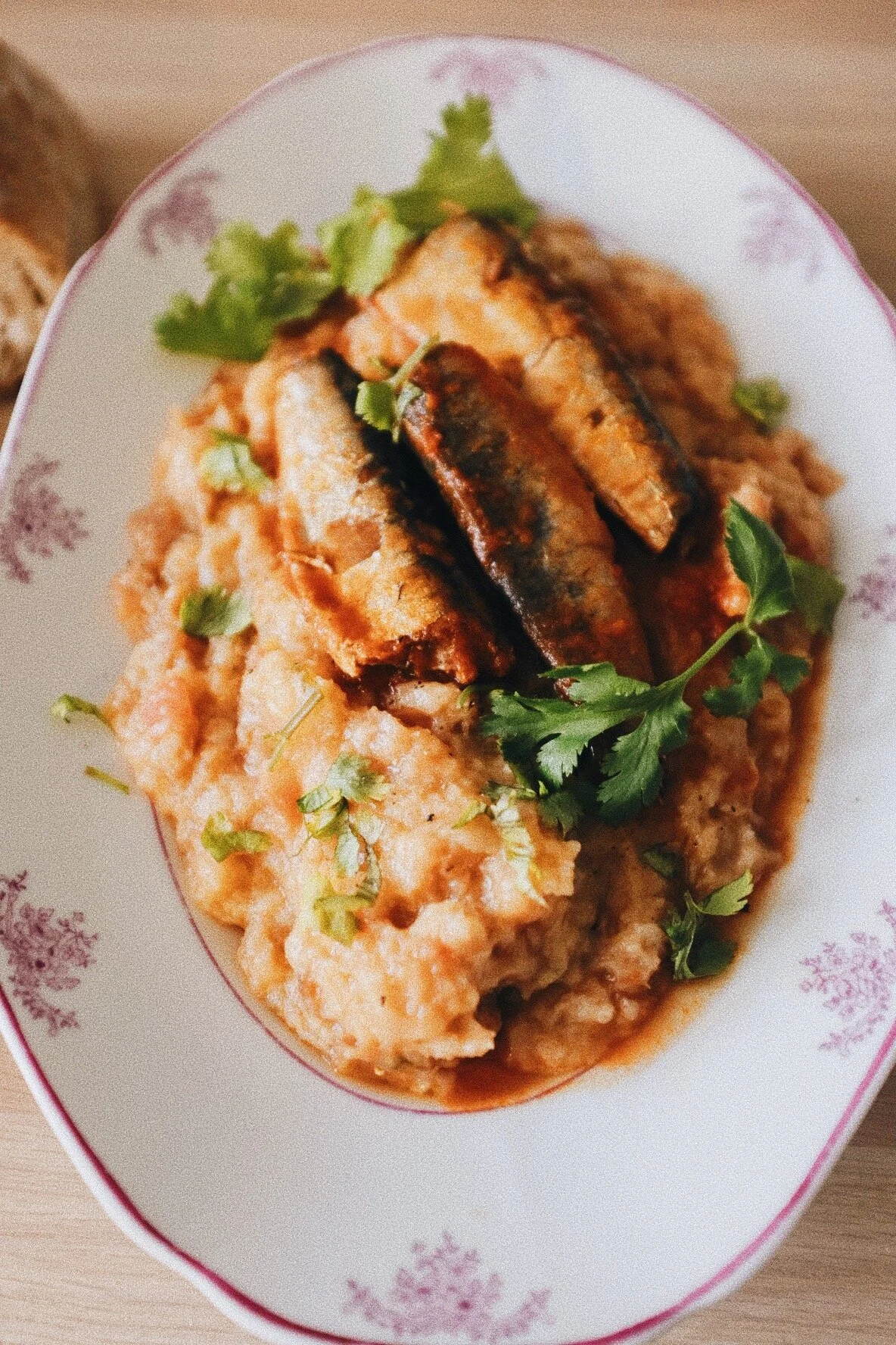 Açorda de Tomate com Sardinha em Conserva