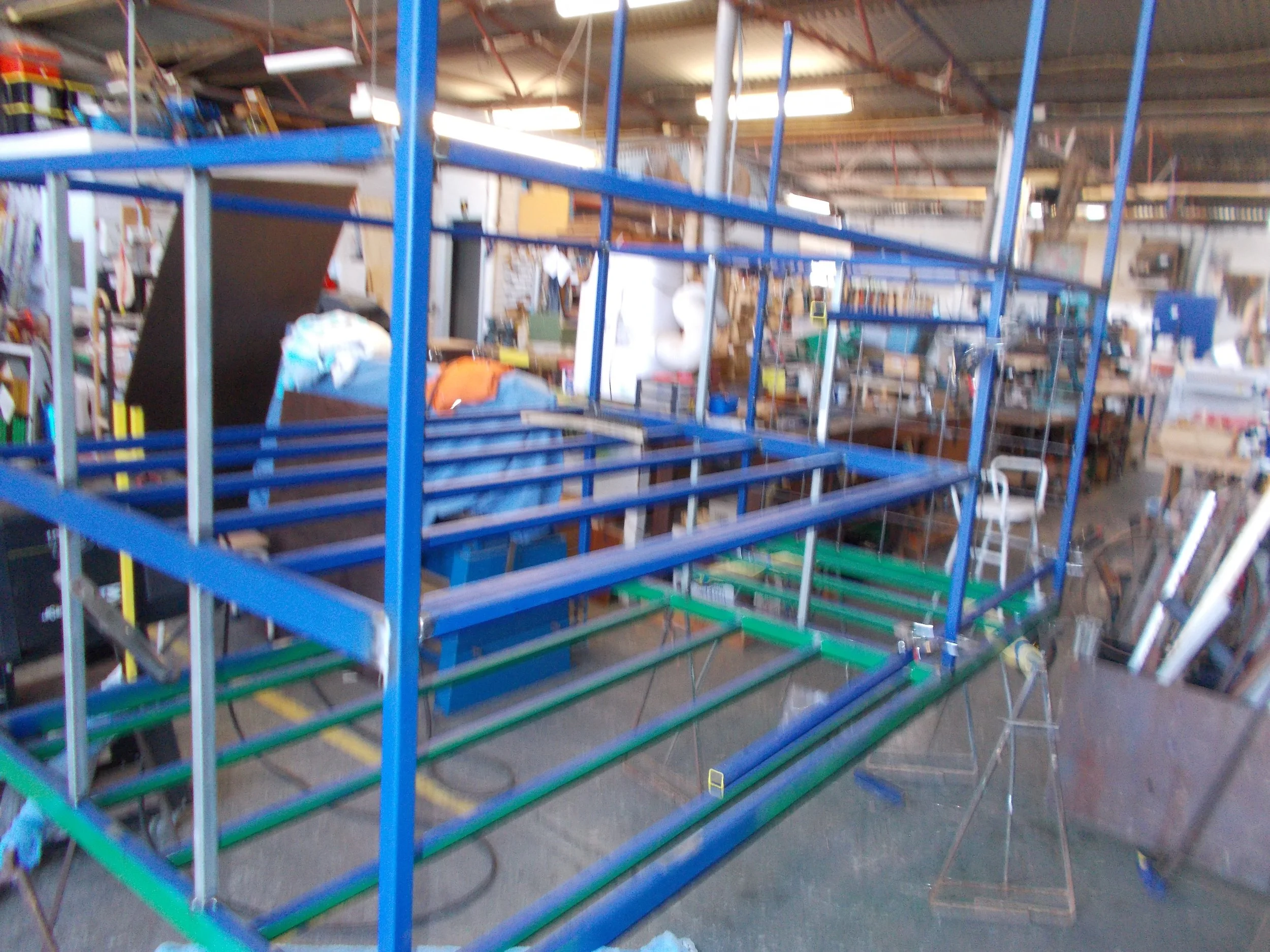 Belmont Netball equipment trolly in build