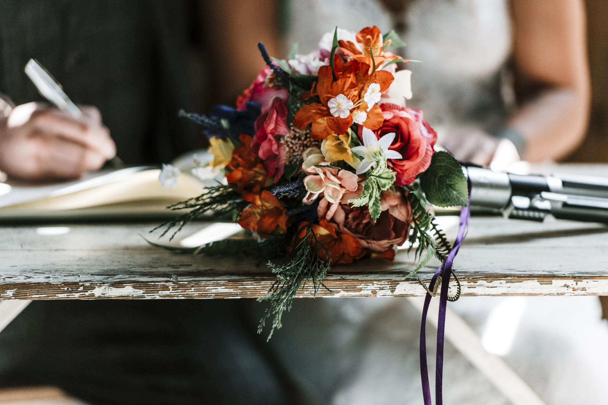 Nancarrow Farm Rustic Wedding Bouquet Star Wars.jpg