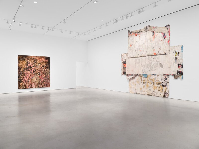 Installation view, ‘Mark Bradford. You Don’t Have to Tell Me Twice,’ Hauser &amp; Wirth New York