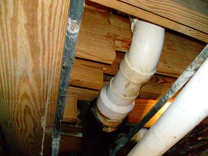 Over-Notched Floor Joists In Crawlspace