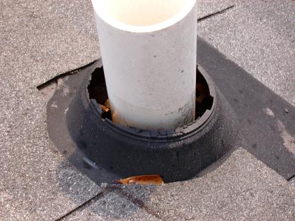 Deteriorated Plumbing Vent Boots Will Allow Moisture Into The Attic And Ceilings