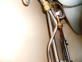 Crimped Supply Line Under Sink Prone To Failure in Hoover Home