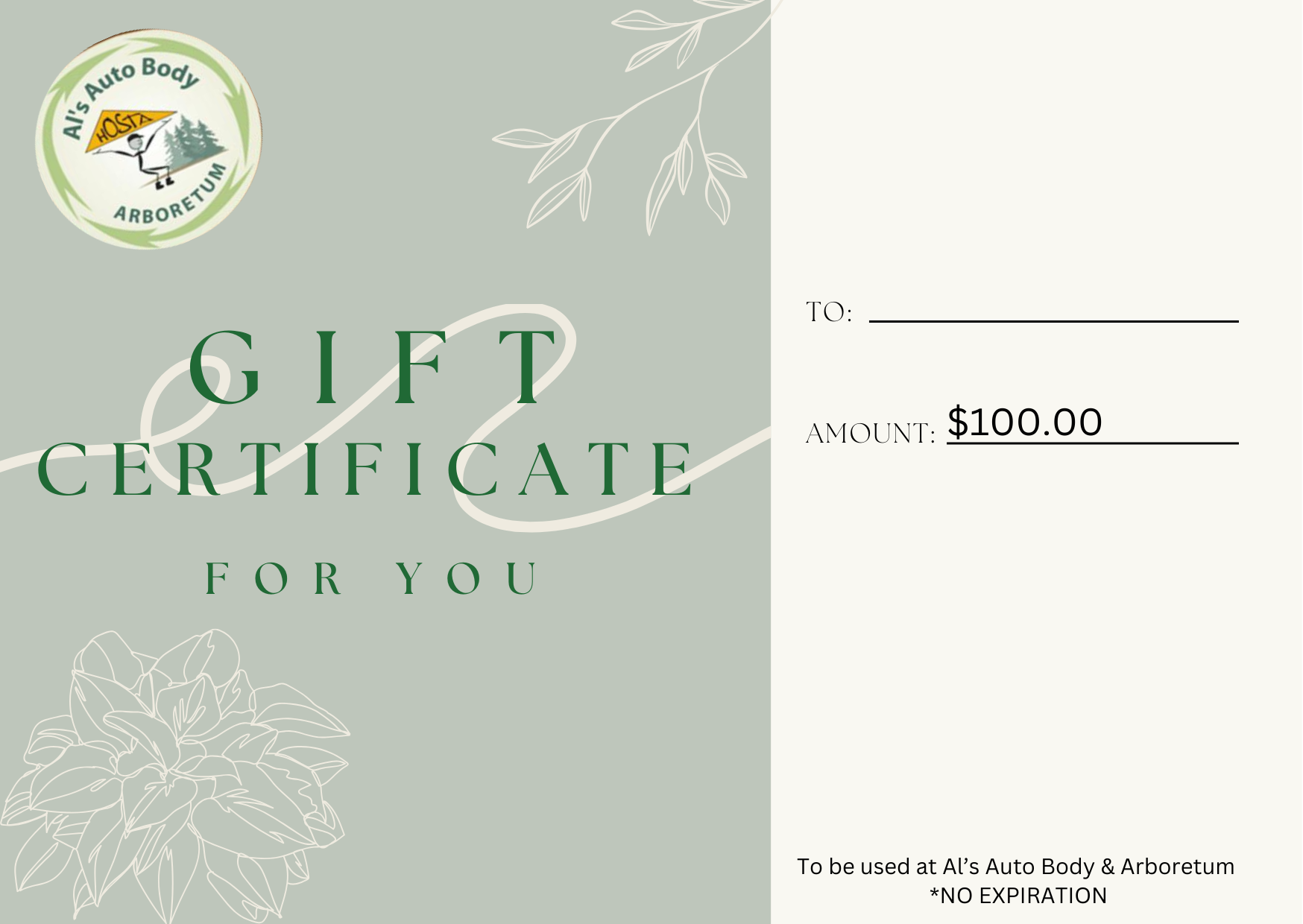 Gift Certificate Deal