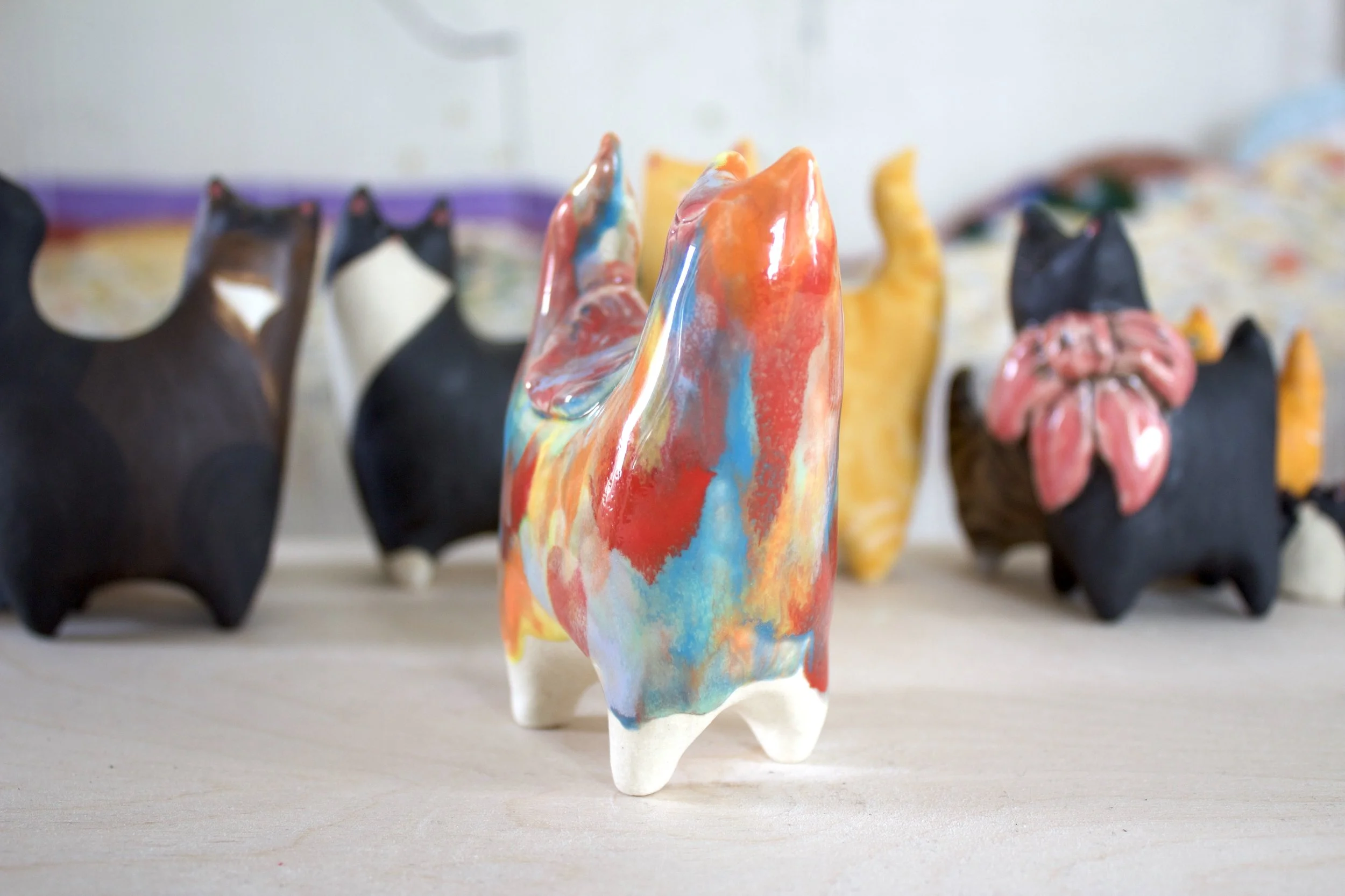 Side view Goo Turtle ceramic sculpture handmade detail.jpeg