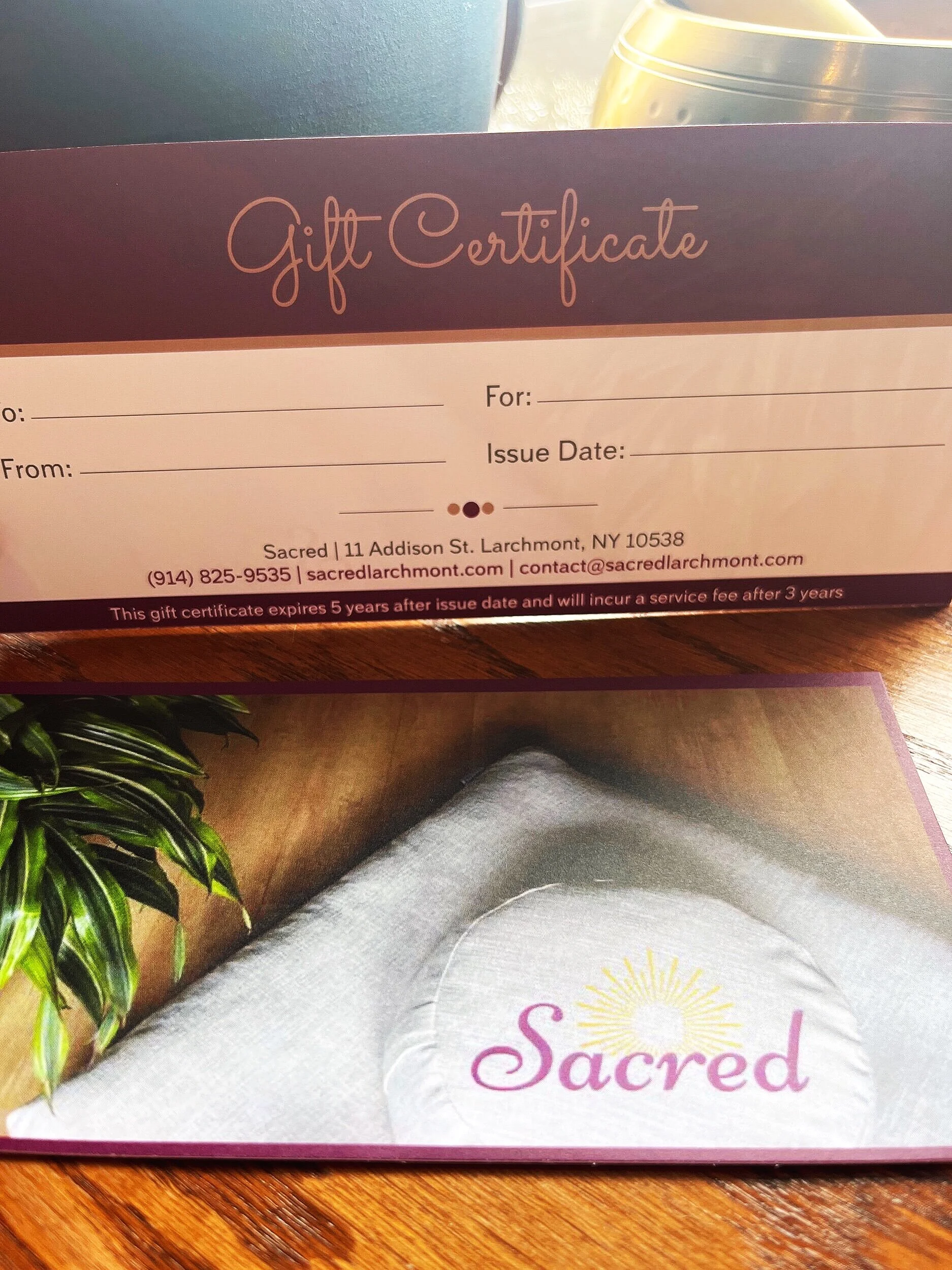 Sacred Gift Card
