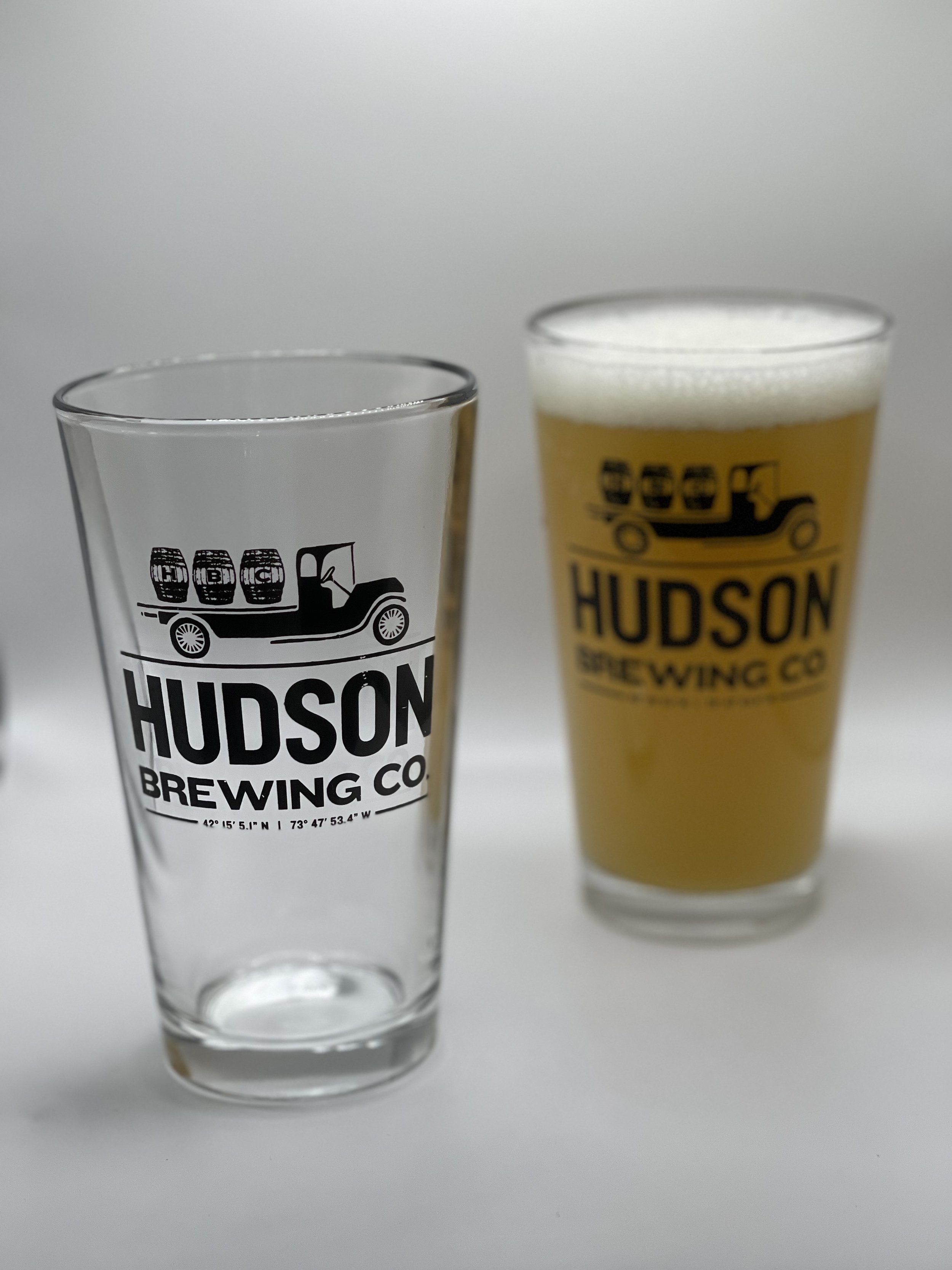 Hudson Brewing Co Pint Glass