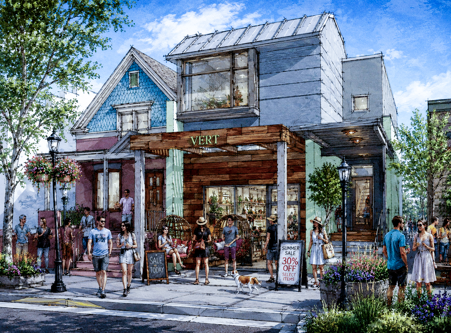 Vert Exterior Rendering Visualization with Naka Designs Denver Colorado