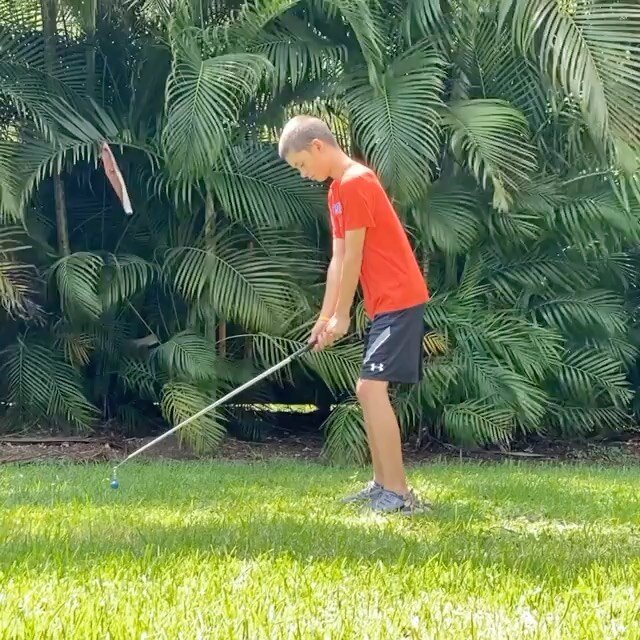 Great post by @moncho_golf demonstrating his awesome swing while working on his SPEED using our Jr. Elite Training Set! ⛳️🎯💣🏌🏼&zwj;♂️ &mdash;&mdash;&mdash;&mdash;&mdash;&mdash;&mdash;&mdash;&mdash;&mdash;&mdash;&mdash;&mdash;&mdash;&mdash;&mdash;