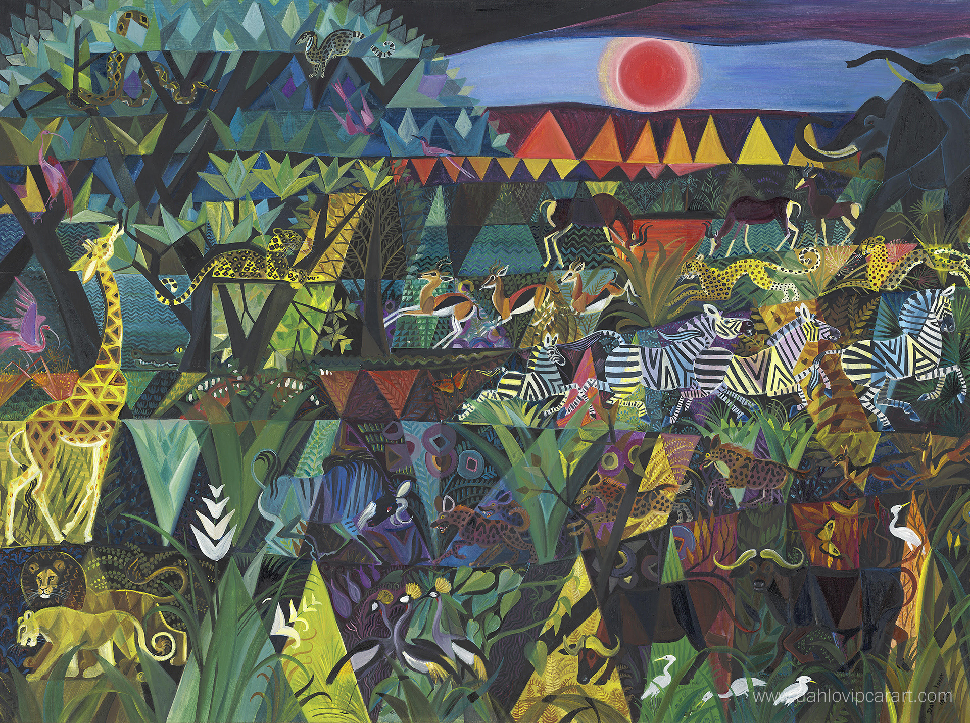 Harlequin Jungle (oil painting)