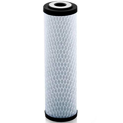 NSF 42 Certified Replacement 10 inch CTO Water Purifier Filter, 1 1 Micron Lake Industries Universal KDF 55/Activated Carbon Water Filter Cartridge 