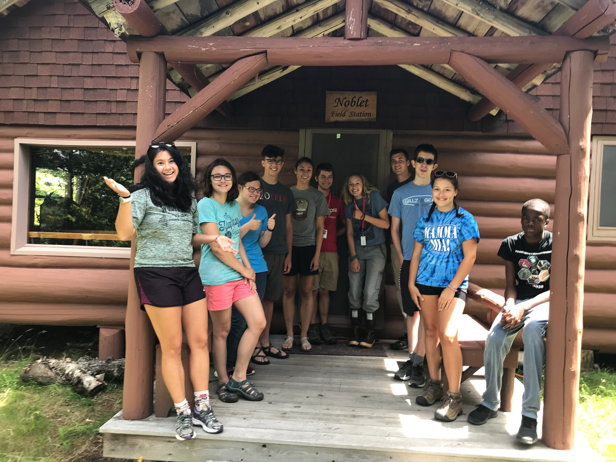   Eight high school students attended the Michigan Tech Summer Youth Program Exploration: Aquatic Ecology at Gratiot Lake in 2019. Since 2004, GLC has hosted this program at the Noblet Field Station and provides a teacher salary for the five-day prog