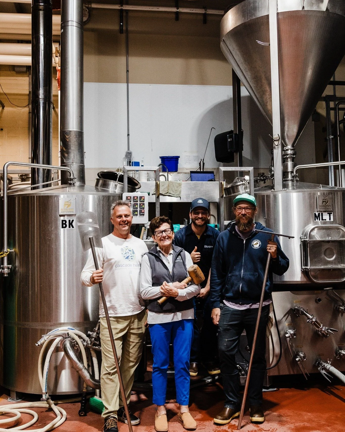 Biosphere Beer Begins  - brew day at Pelican Brewing