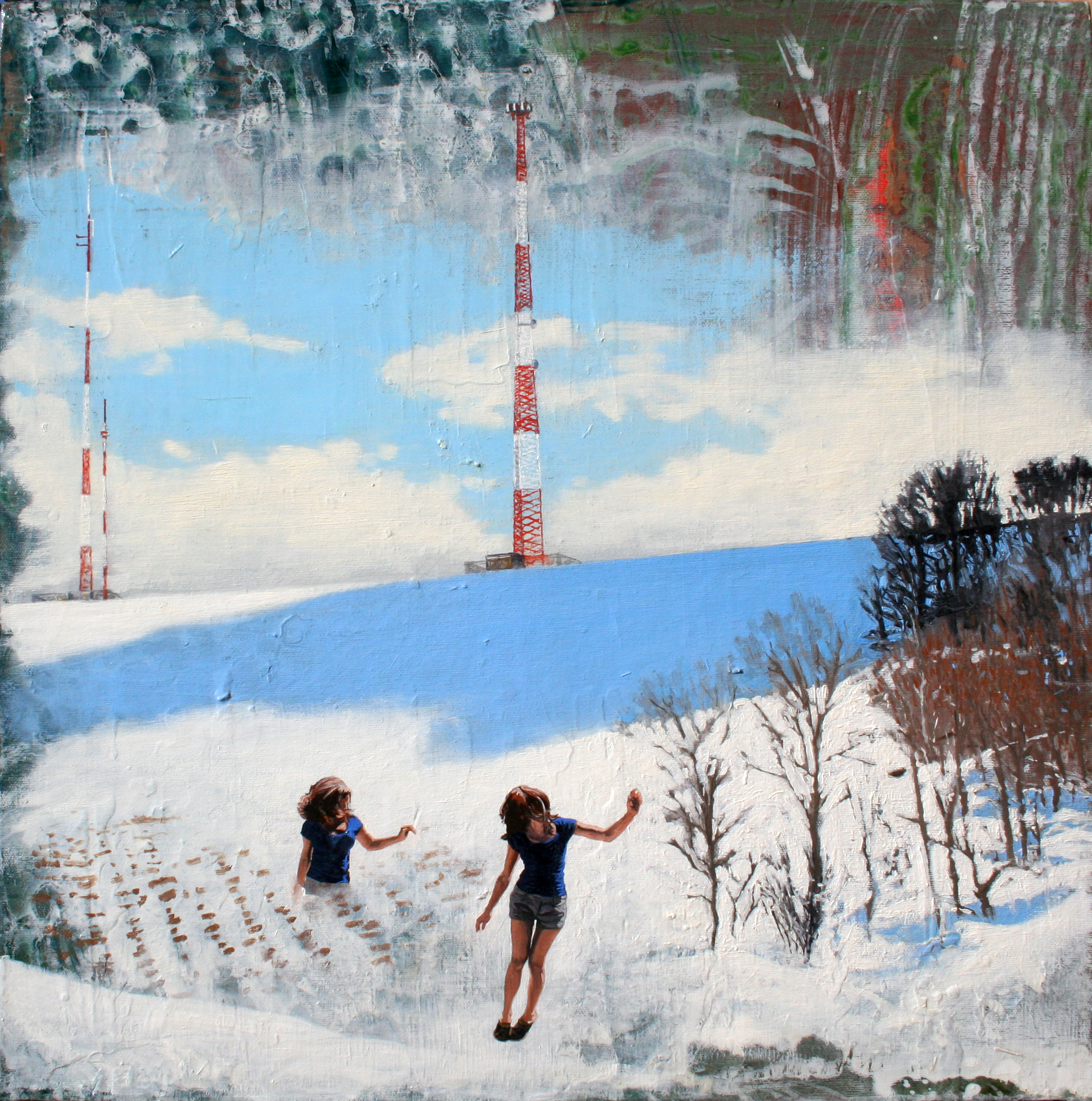  “Winterstate - Victory Dance” oil on canvas, h 20” x w 20”, 2010 