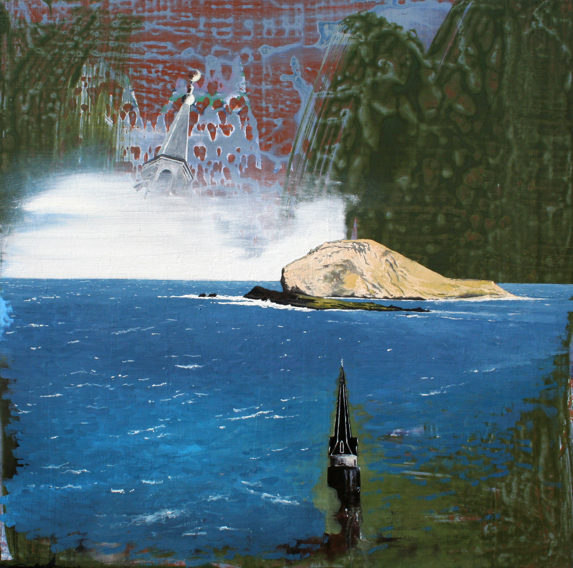  “Winterstate - Deep Water” oil on canvas, h 20” x w 20”, 2010 