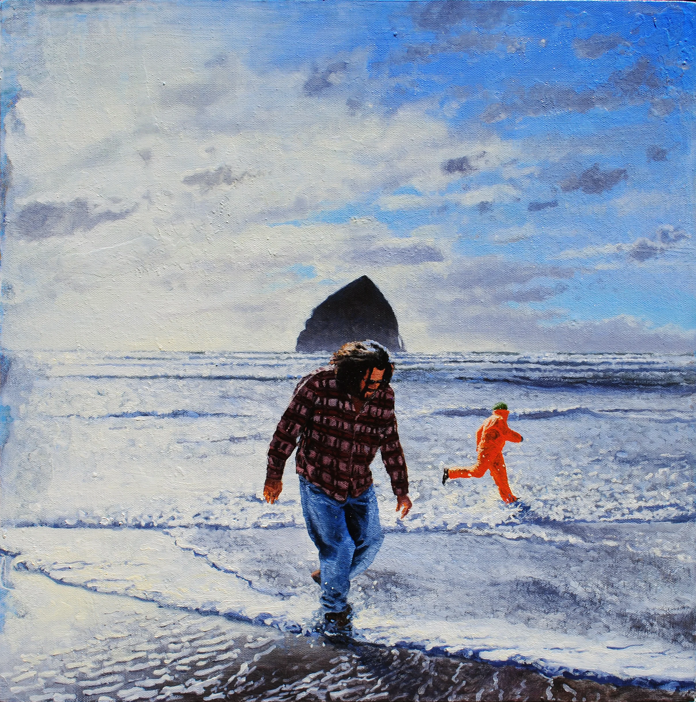  “Presentiment - Ashore” oil on canvas, h 20” x w 20”, 2012 