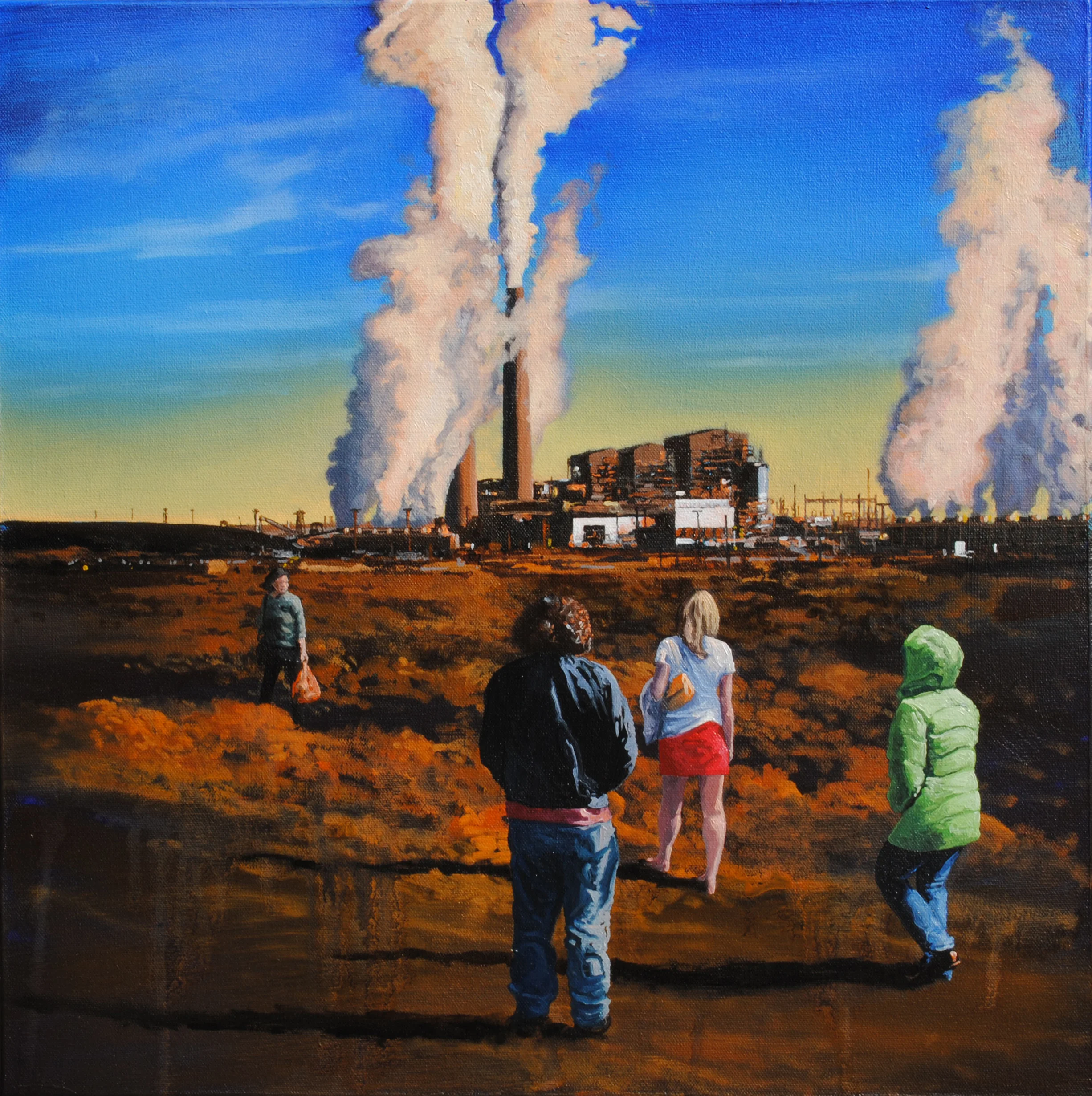  “Presentiment - Kindling” oil on canvas, h 20” x w 20”, 2013 