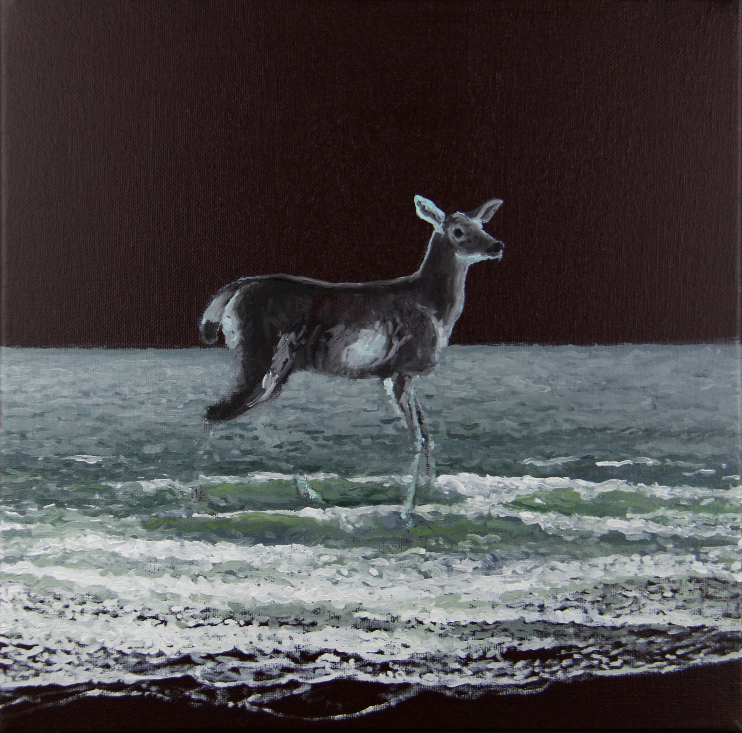  “Land of the Free - 146”  oil on canvas, h 12” x w 12”, 2016 