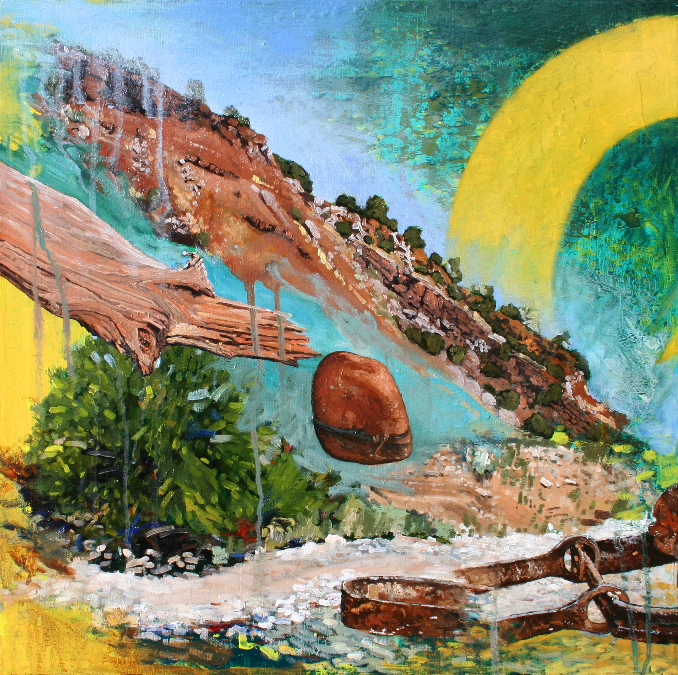 “Natural Trap - Diptych Part 1”  oil on canvas, h 20” x w 20”, 2008 