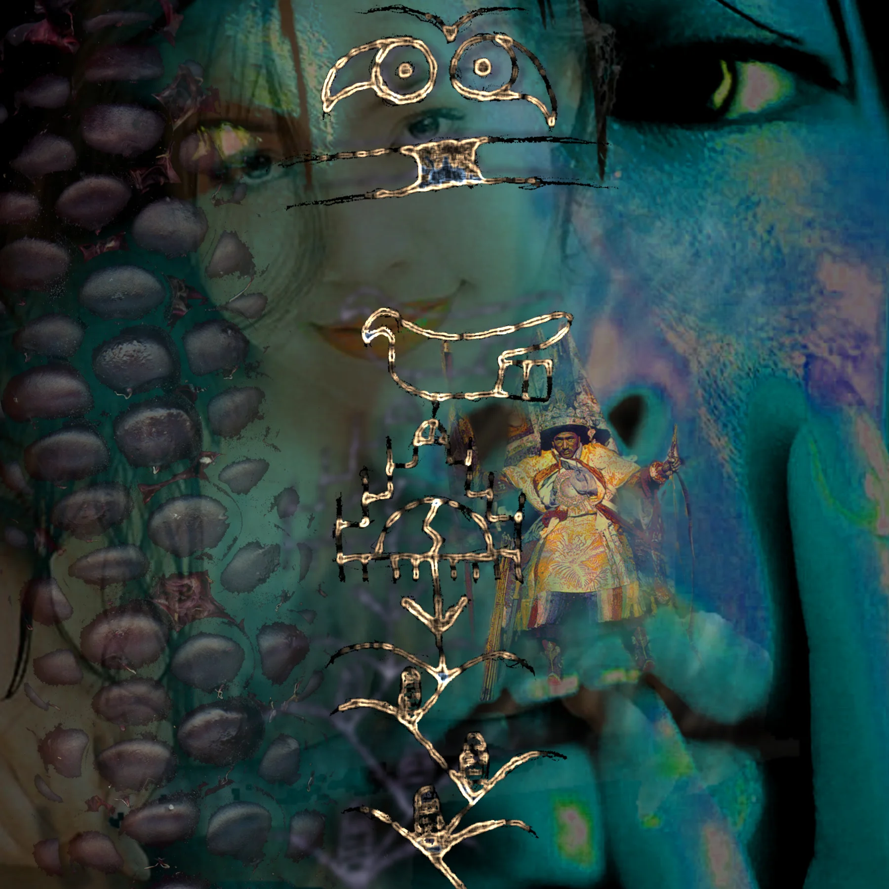  “Reflections on Gardening &amp; Armageddon” digital collage, 1998 