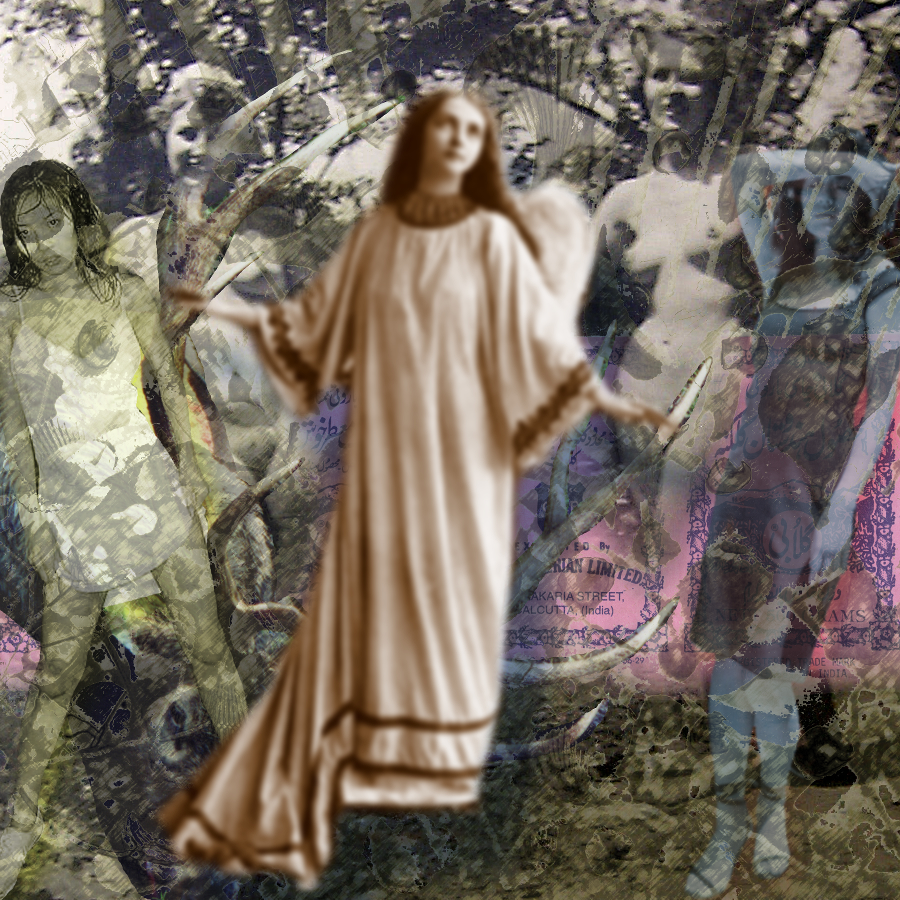  “Reflections on Gardening &amp; Armageddon” digital collage, 1998 