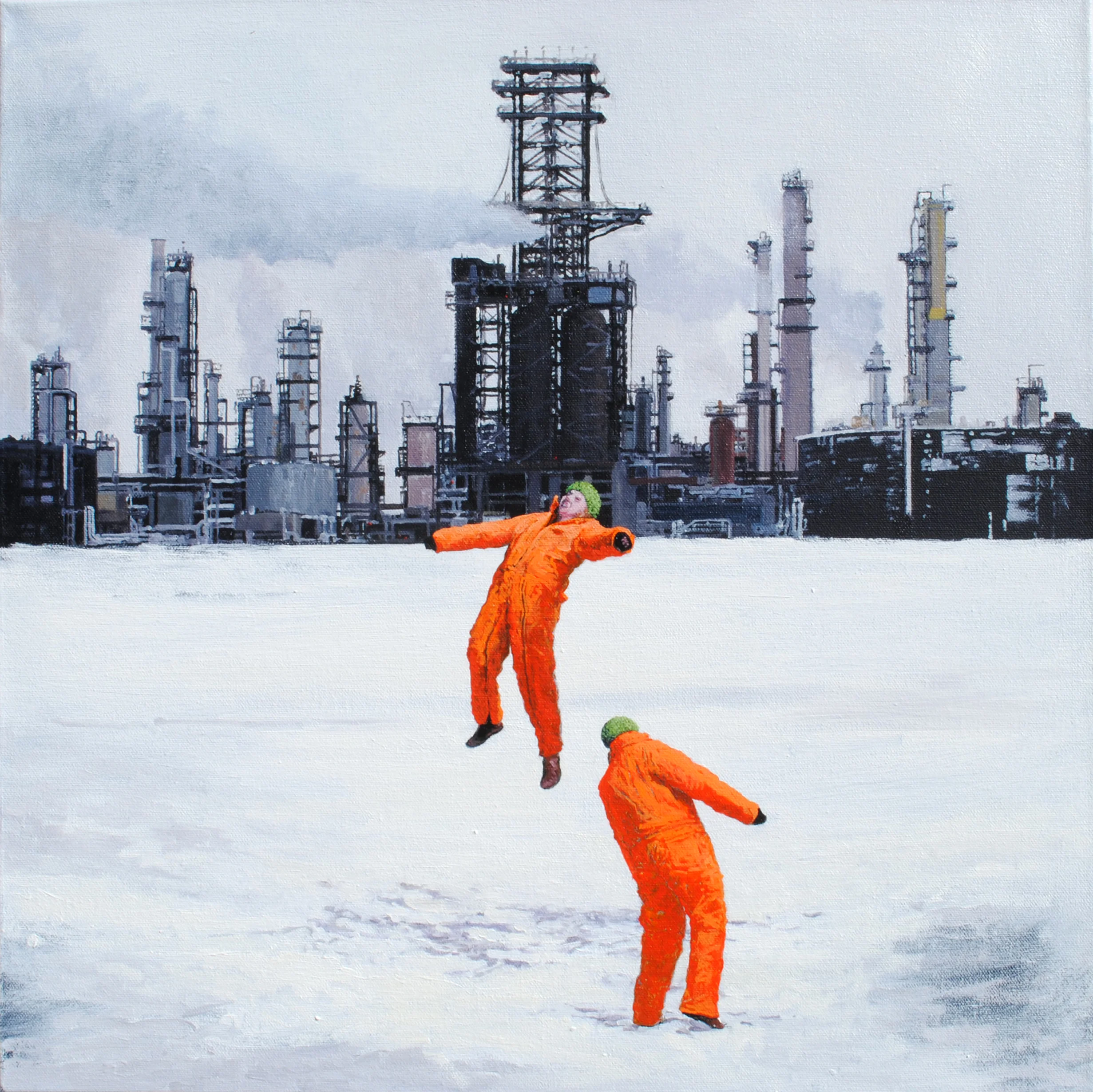  “Presentiment - Distraction” oil on canvas, h 20” x w 20”, 2013 
