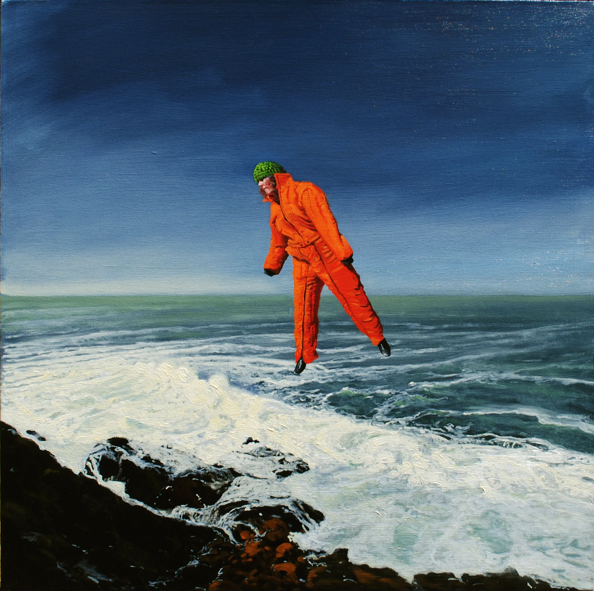  “Presentiment - Float” oil on canvas, h 20” x w 20”, 2012 