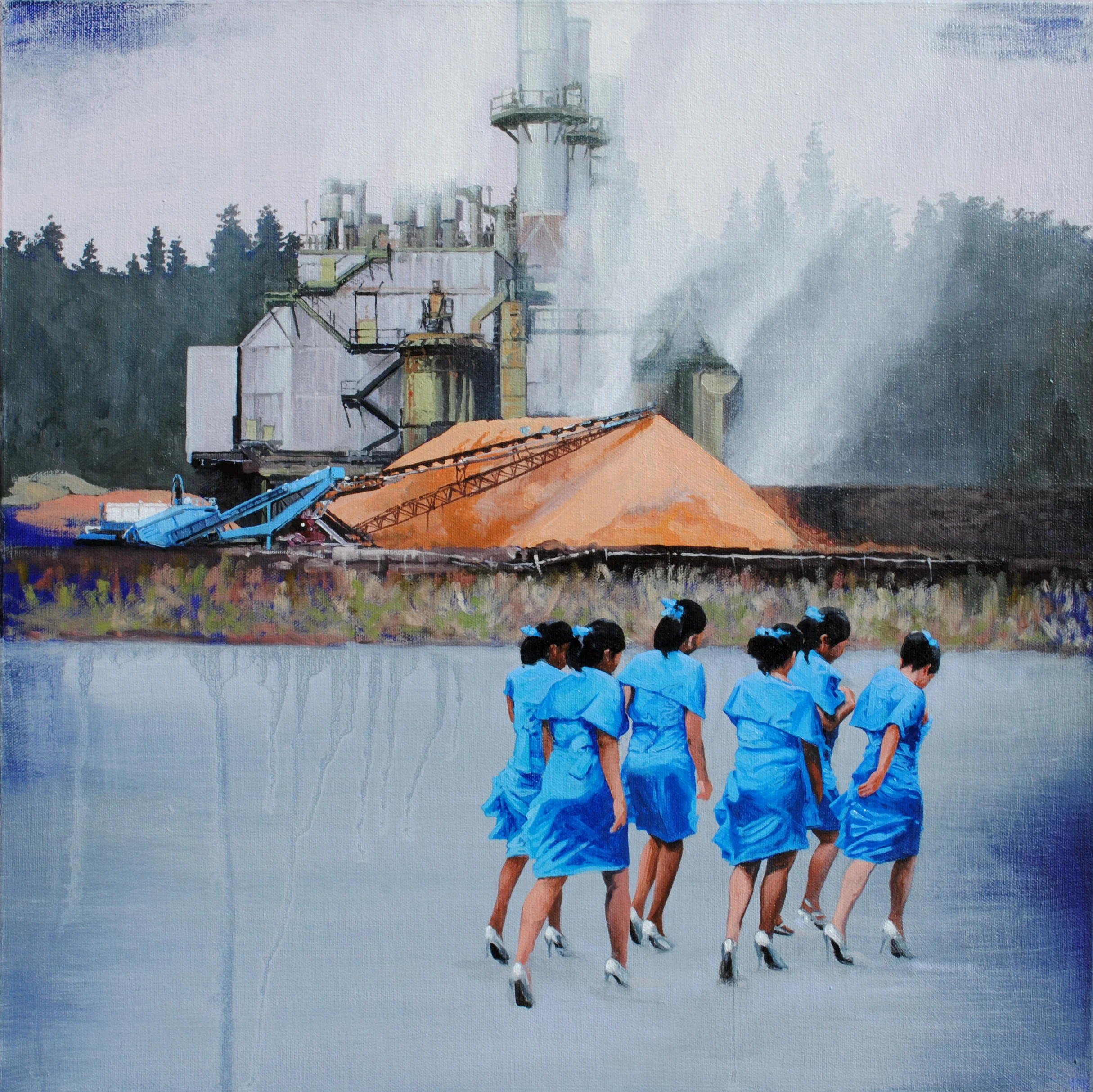  “Presentiment - Pulp” oil on canvas, h 20” x w 20”, 2013 