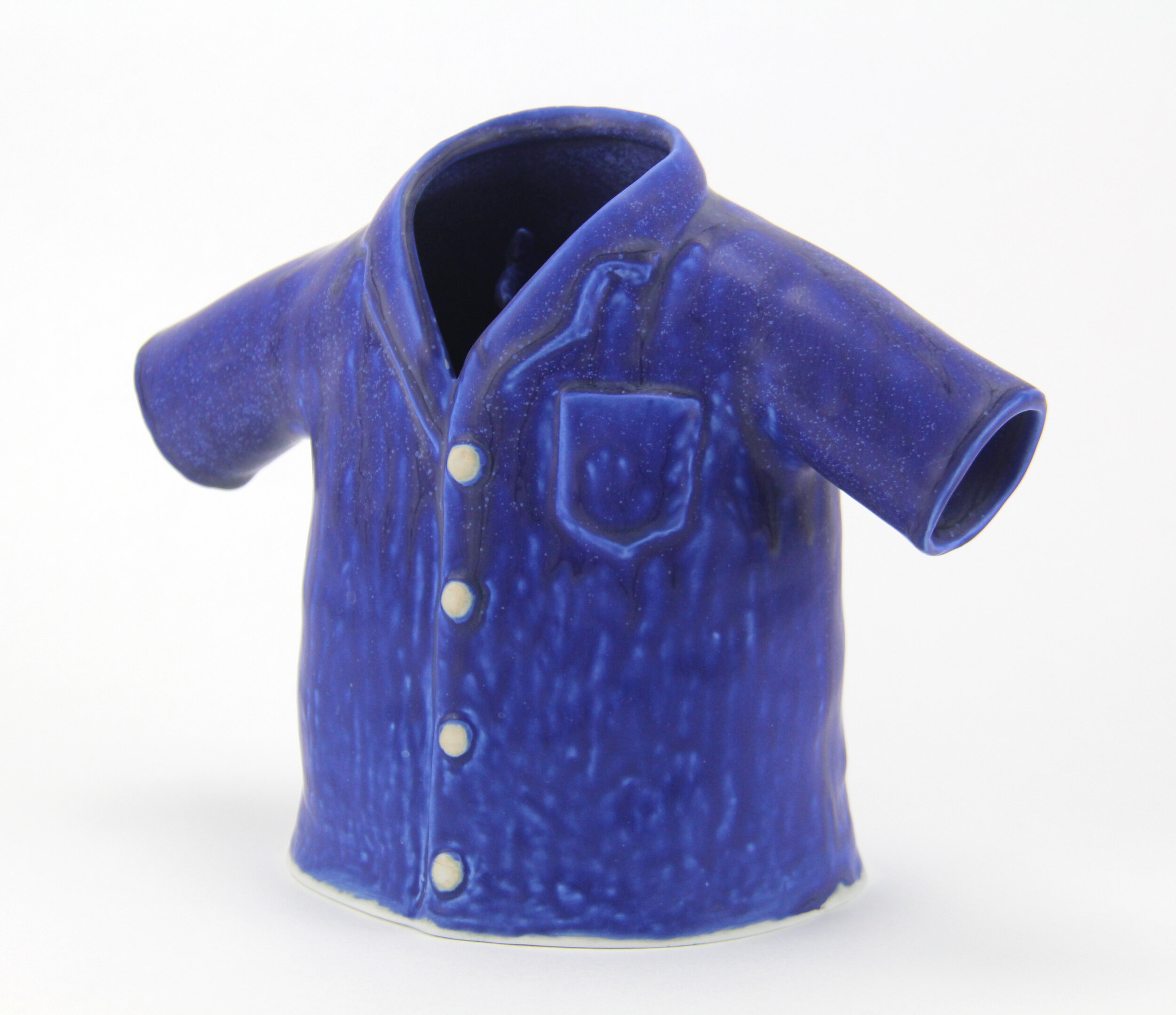  “Aloha Shirt - 3” (front) slip cast porcelain, 2019 