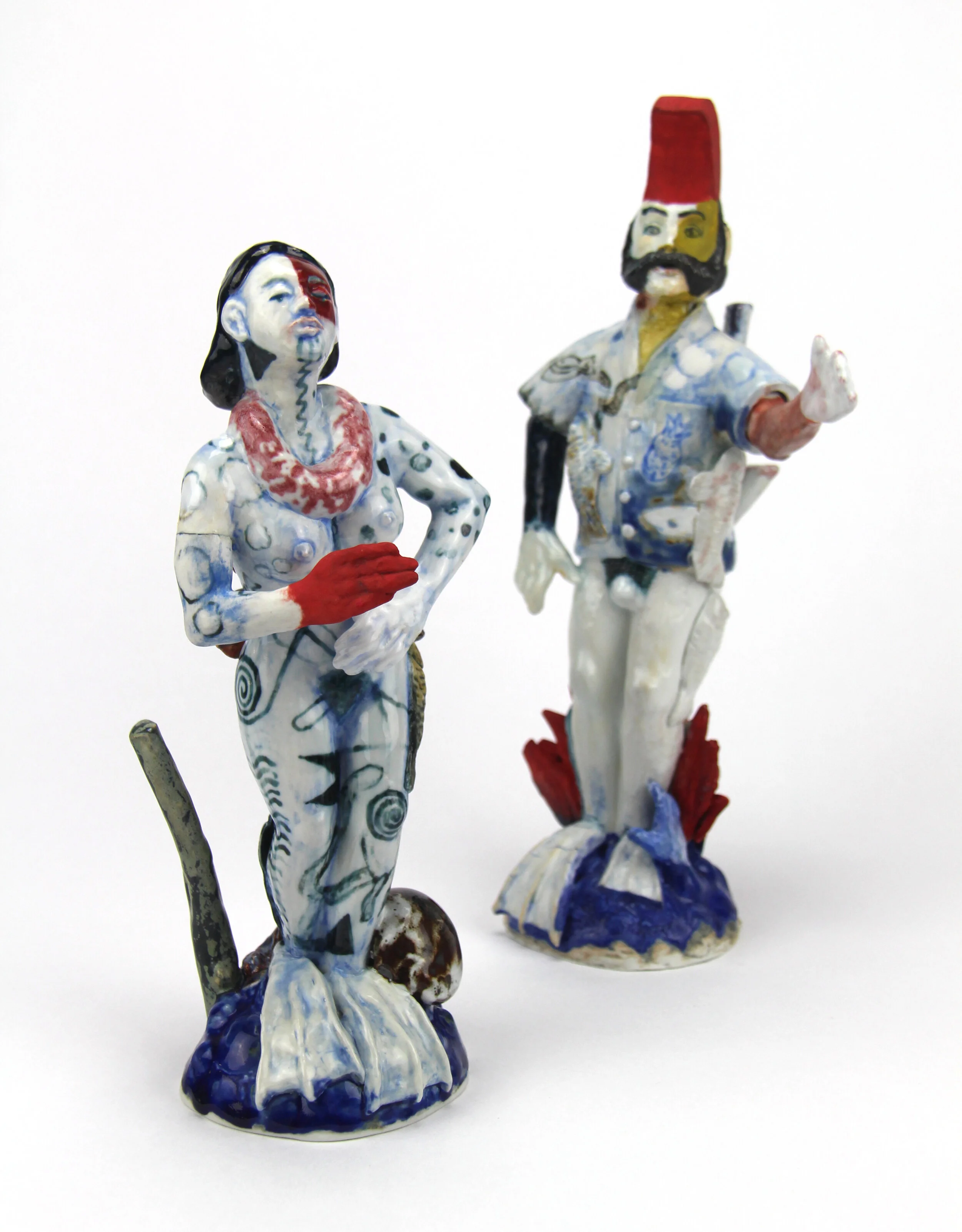  “Mea Ho’oili &amp; Luna’ai - 2” porcelain, 2019 