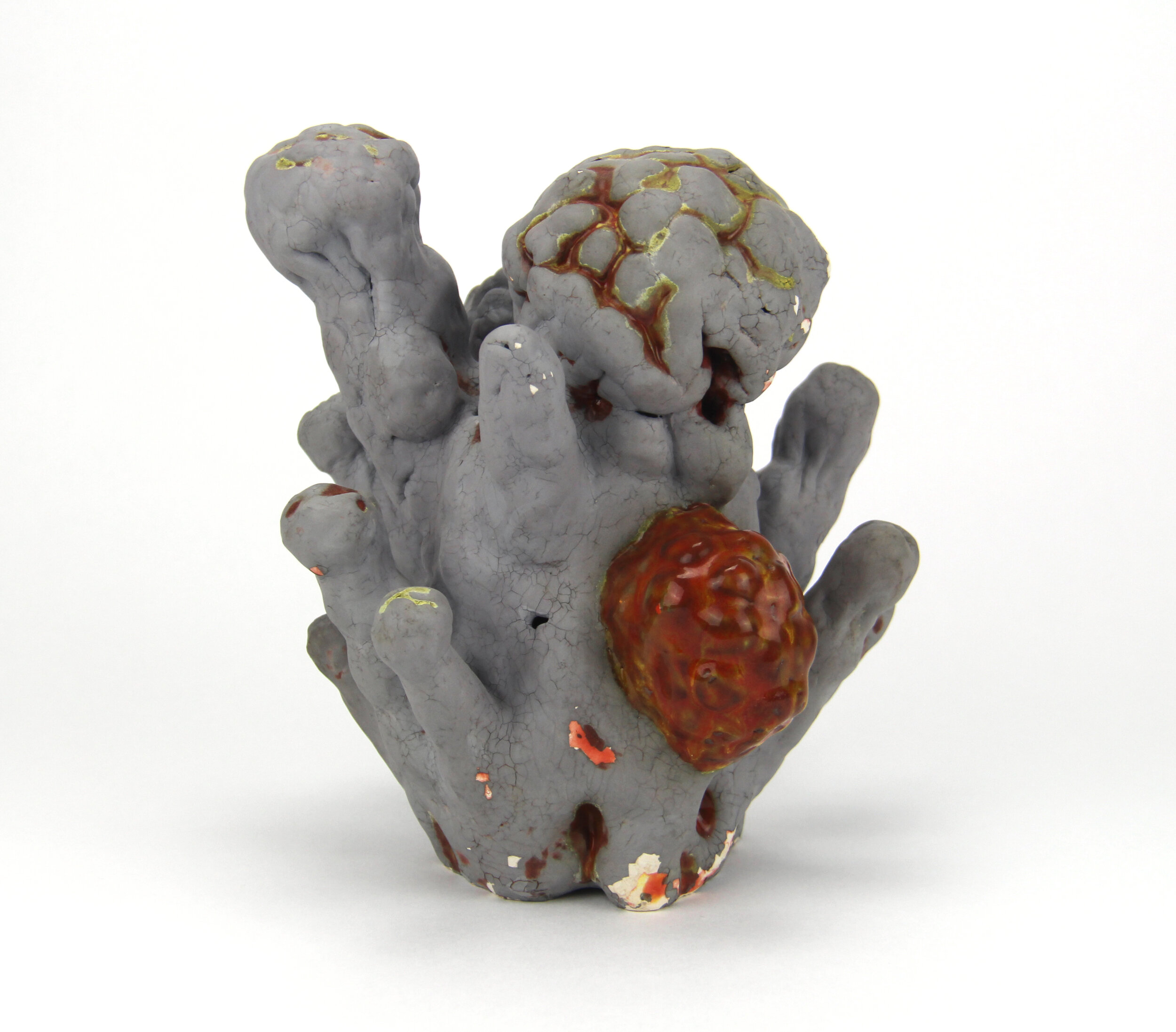  “Airstrike - 19” ceramic, white stoneware, 2018 