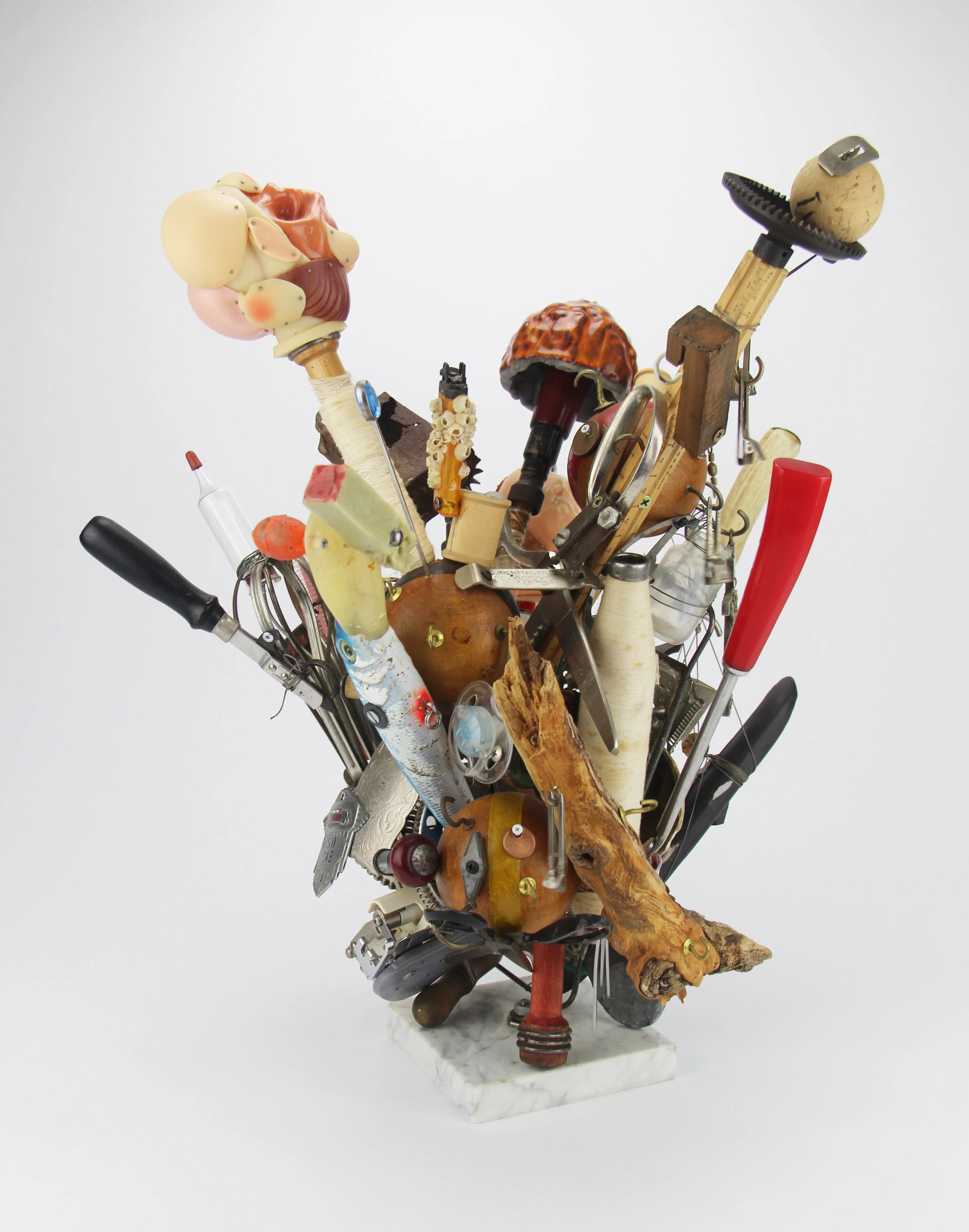  “Airstrike - 55” found object assemblage, 2020 