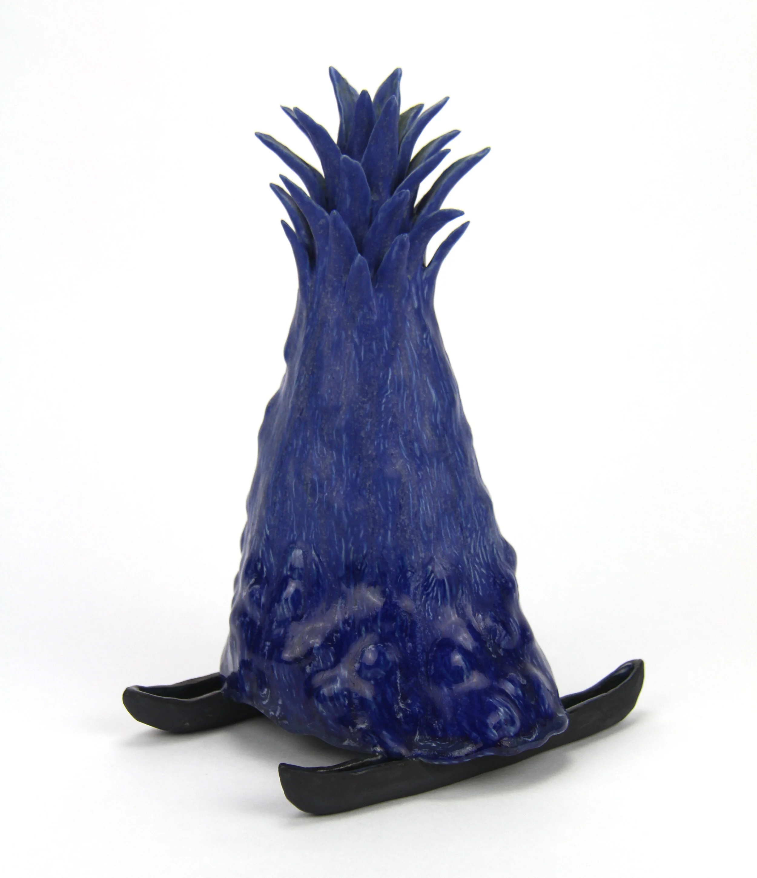  “Volcano Pineapple Canoe” white stoneware, 2018 