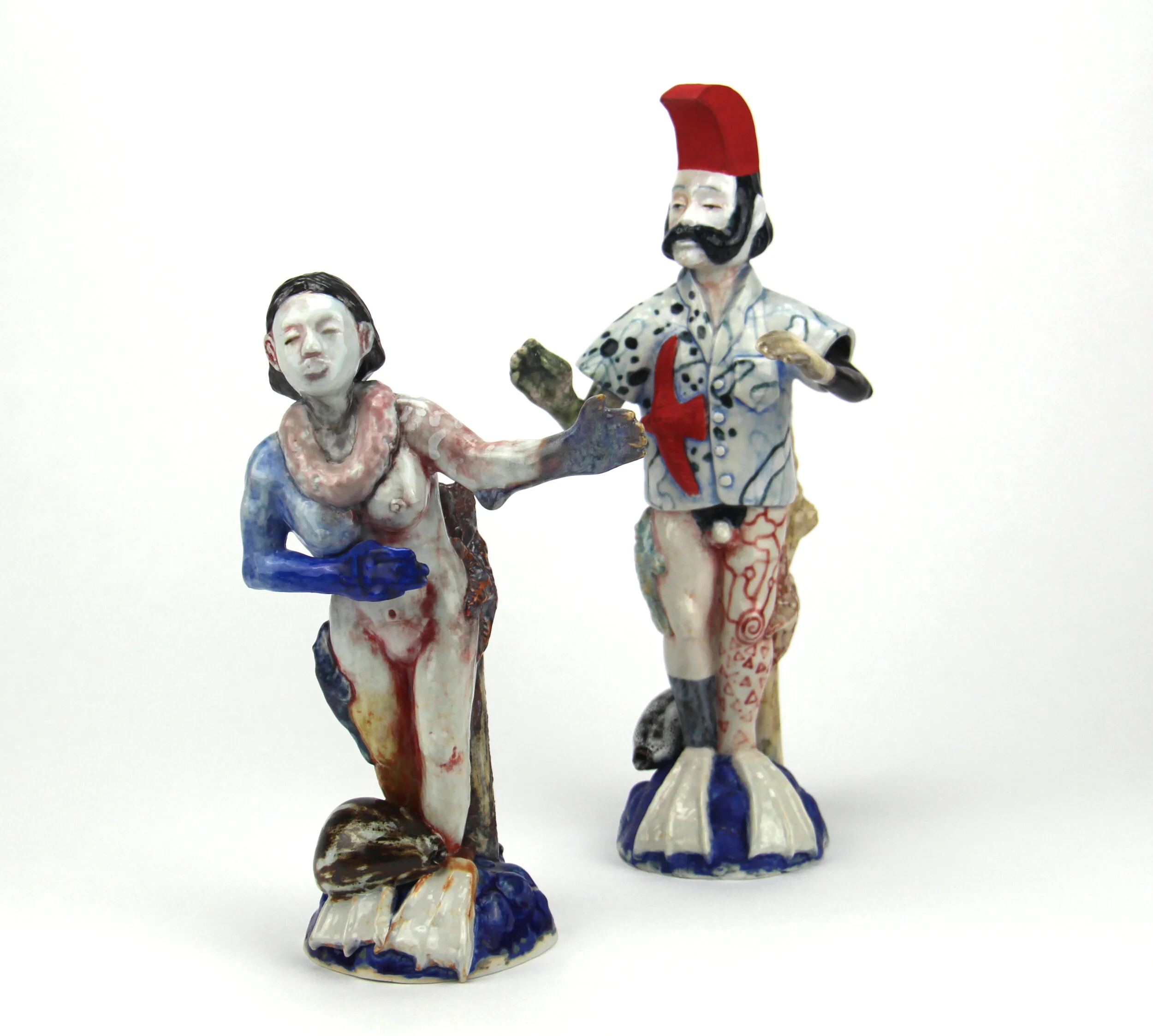  “Ho’okolonaio Figurines” porcelain, 2019 