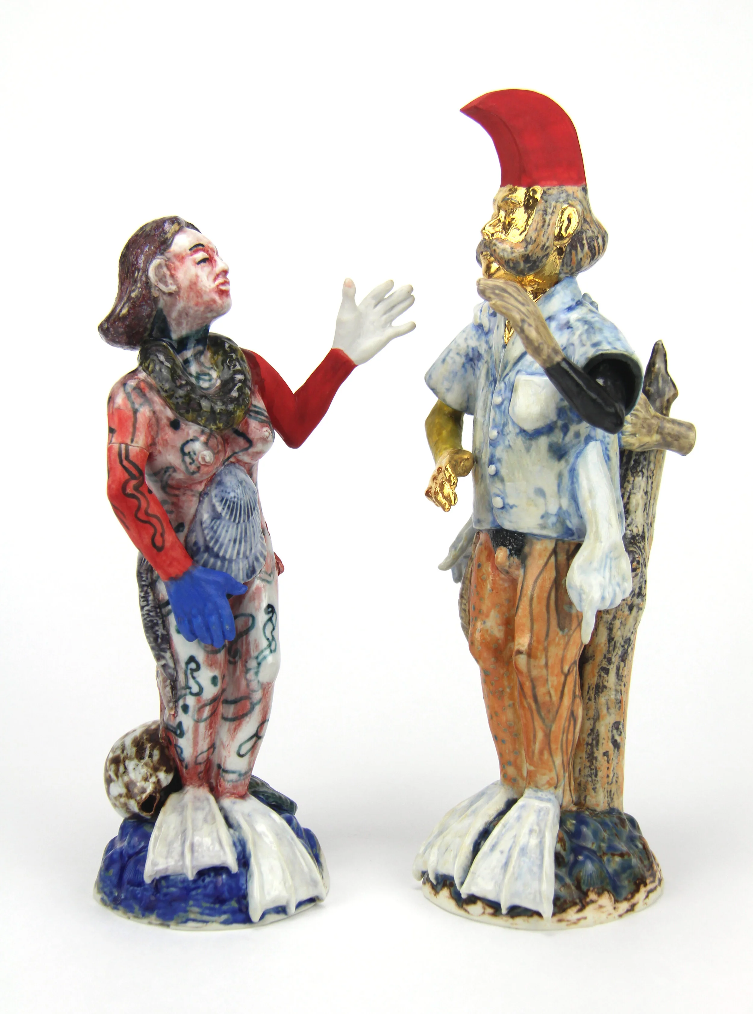  “Ho’okolonaio Figurines” porcelain, 2019 