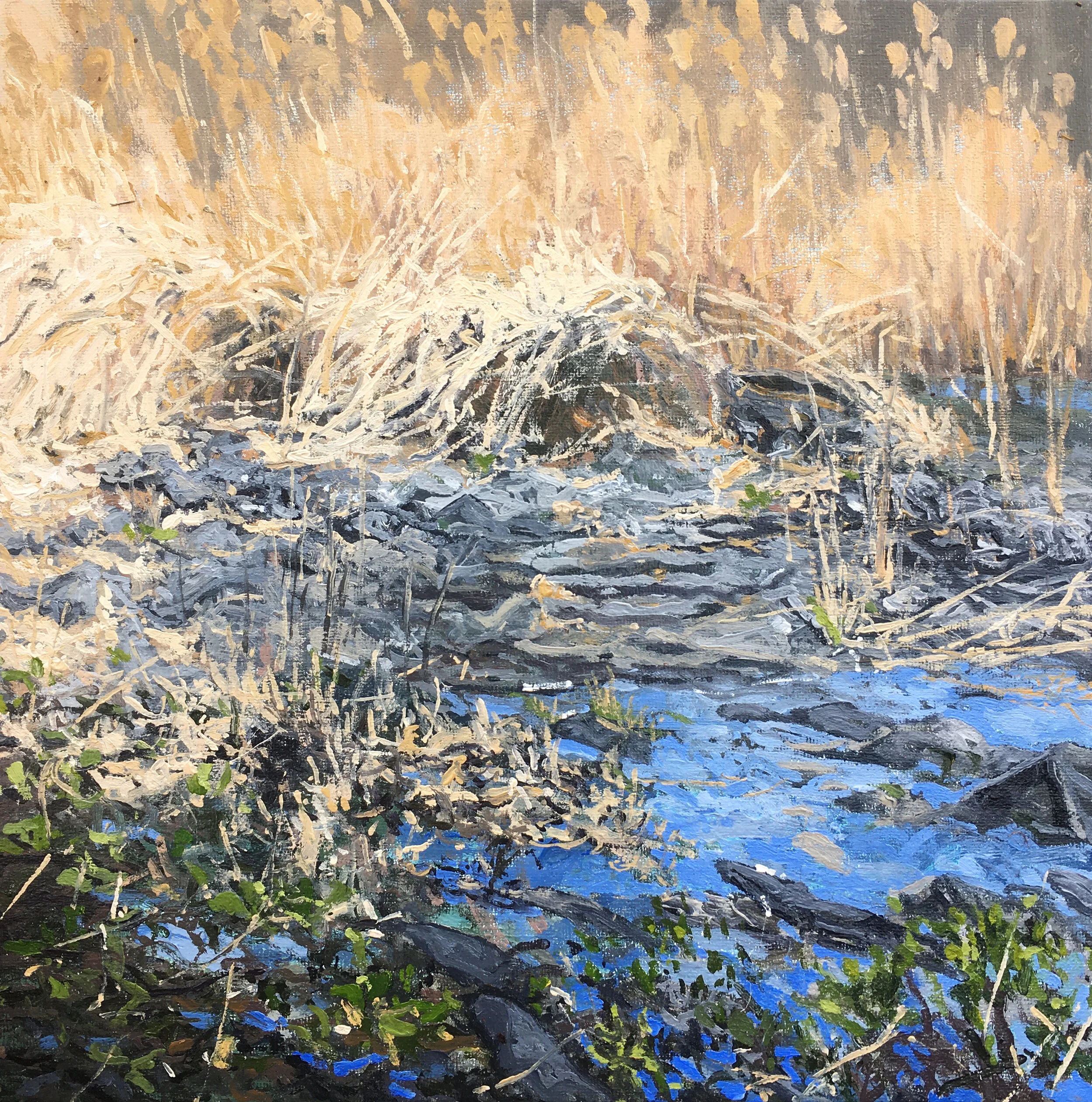  “Prospect Park, Brooklyn” oil on wood, h 12” x w 12”, 2020 