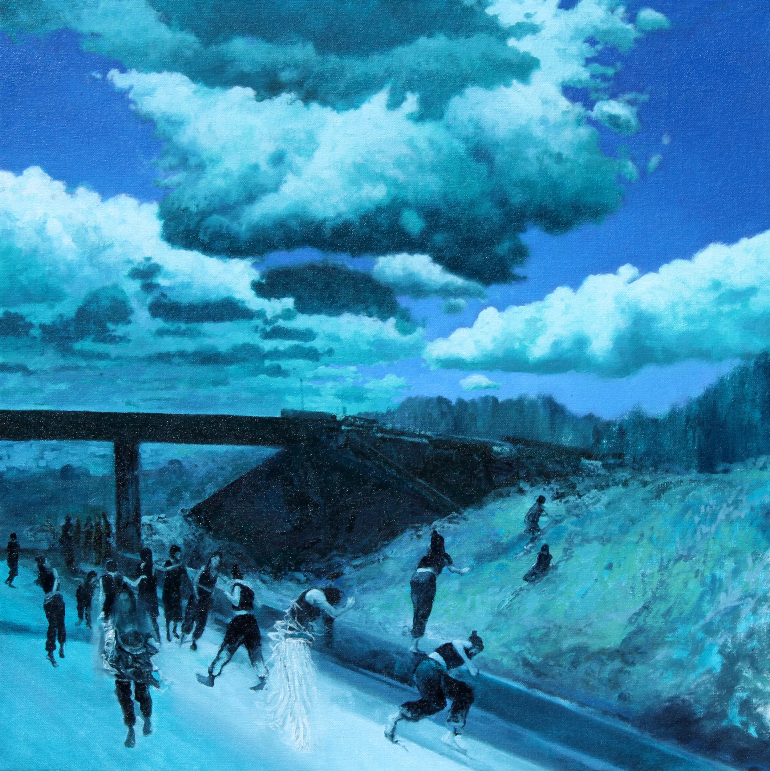  “Land of the Free - 06”   oil on canvas, h 36” x w 36”, 2016 