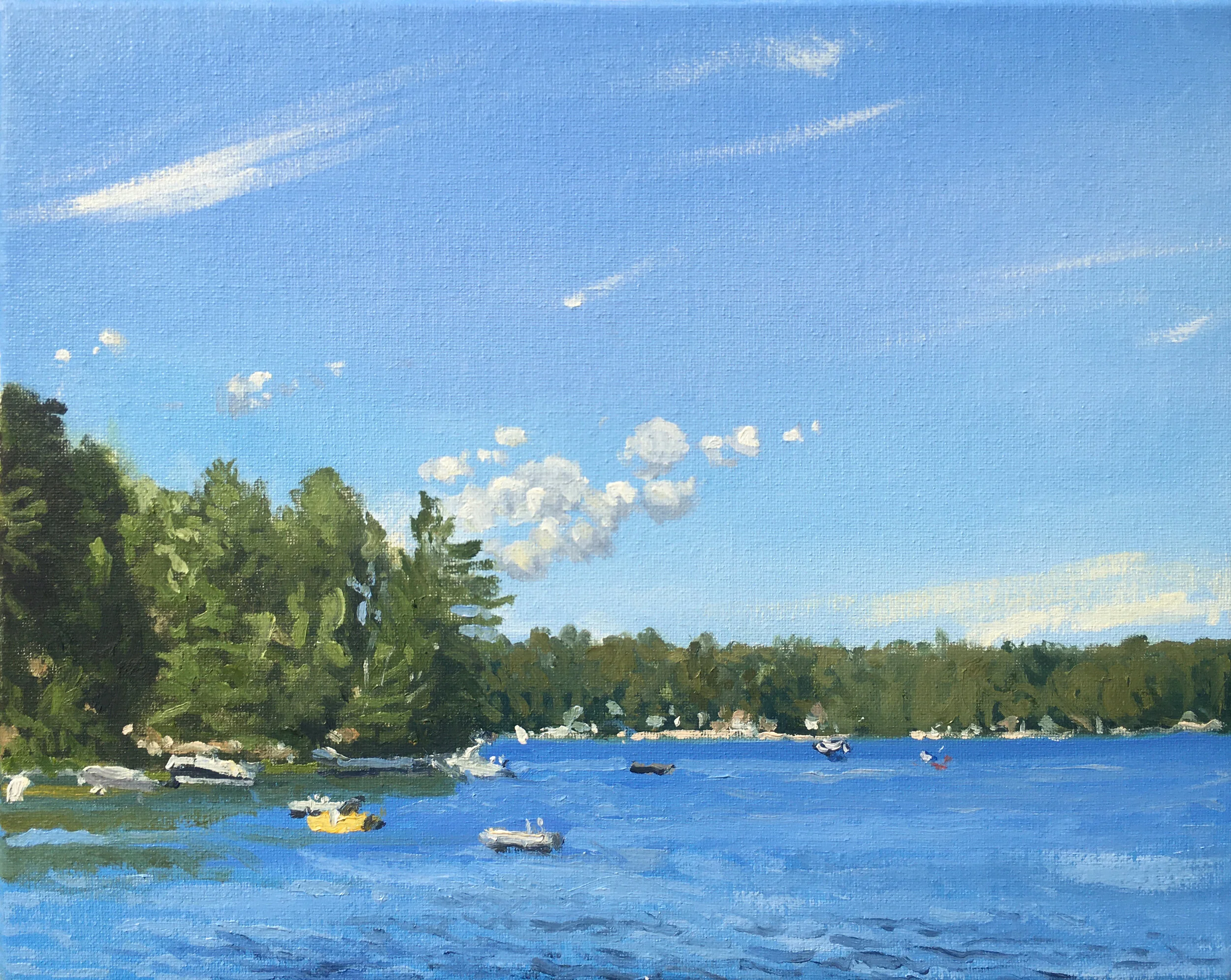  “Painting 27, Windham, Maine” oil on canvas, h 11” x w 14”, 2021 
