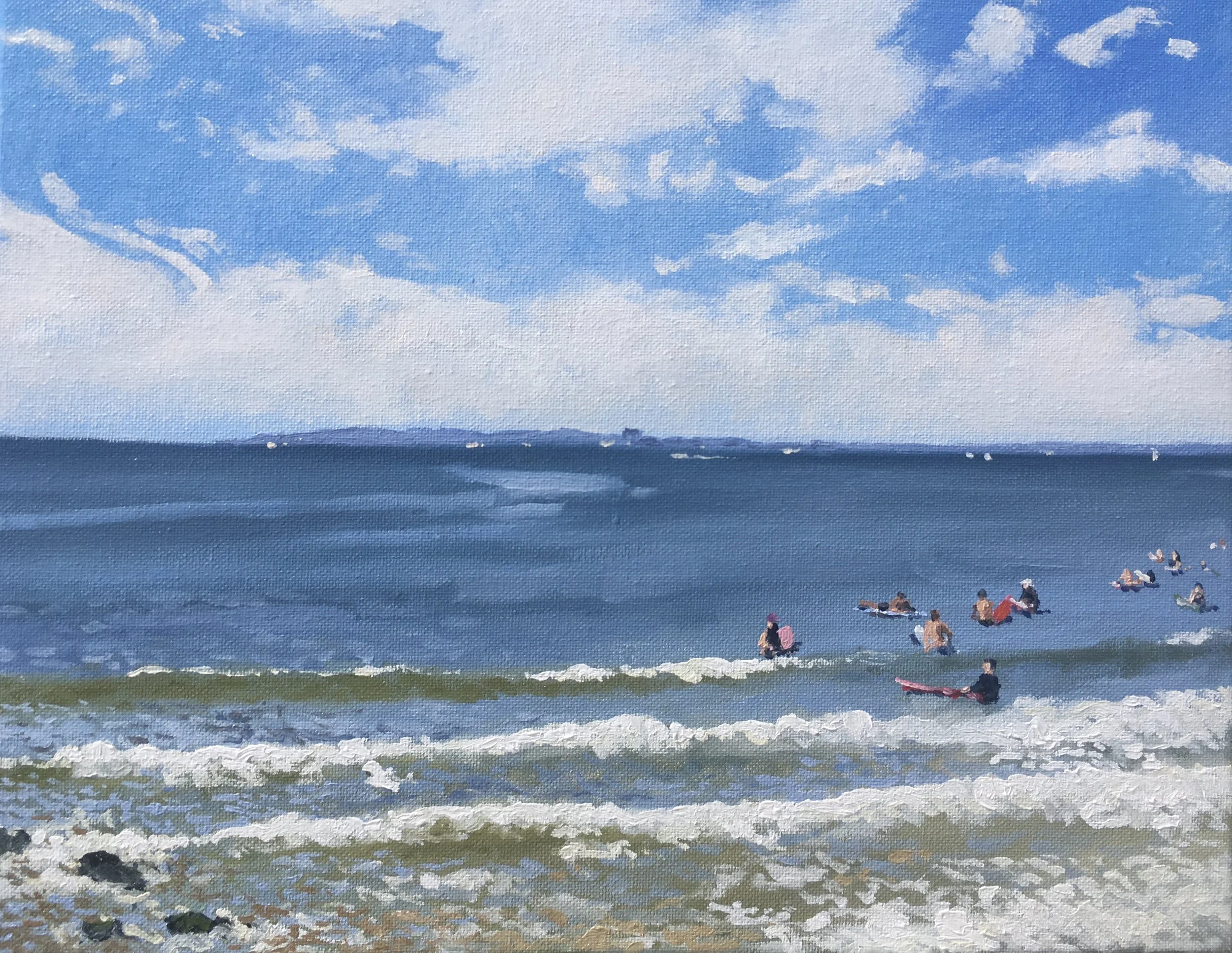  “Painting 49, Rockaway Beach, Queens” oil on canvas, h 11” x w 14”, 2021 