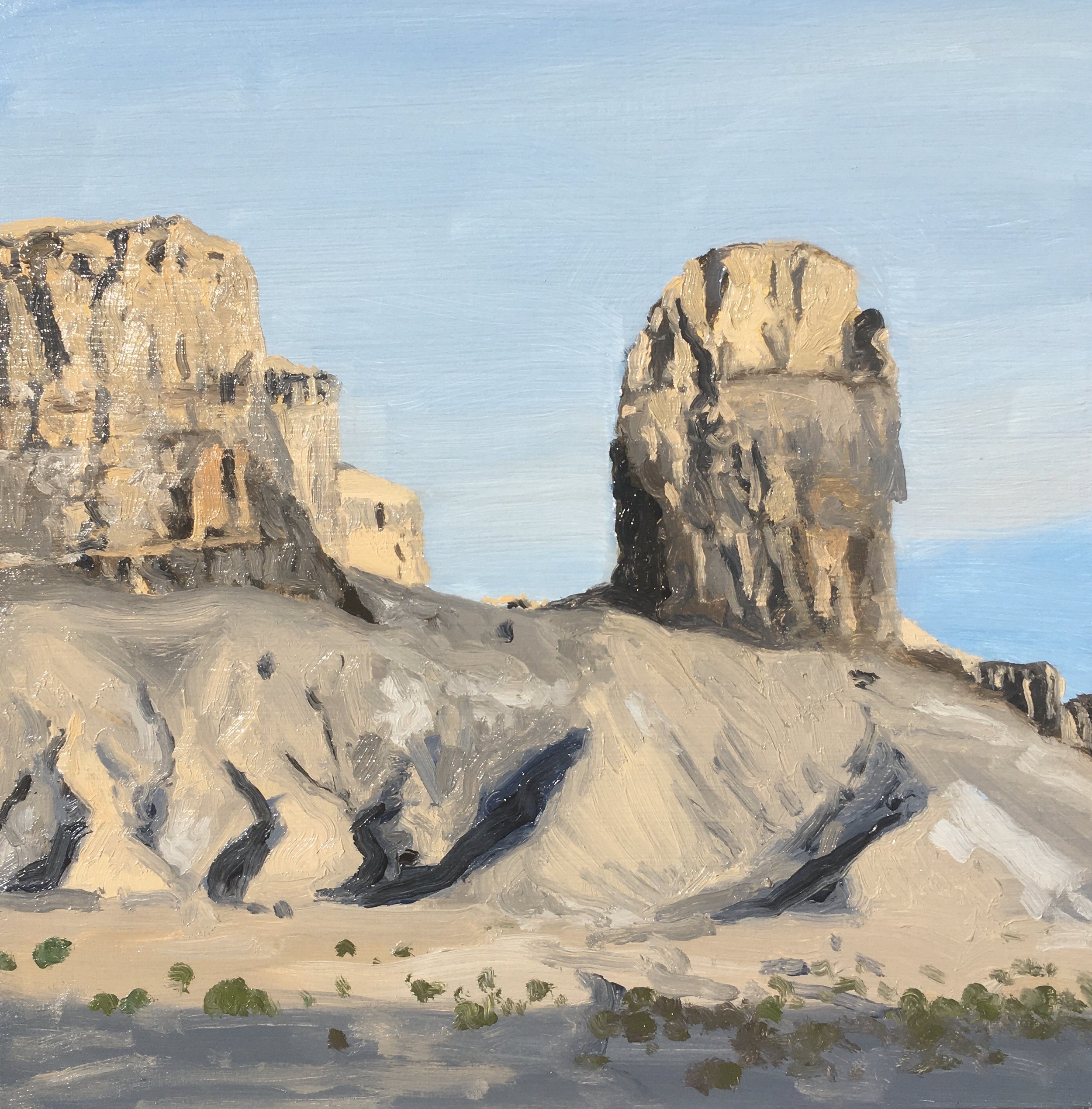 “Painting 81, Utah-2021-01” Hanksville, UT oil on wood, h 8” x w 8”, 2021 
