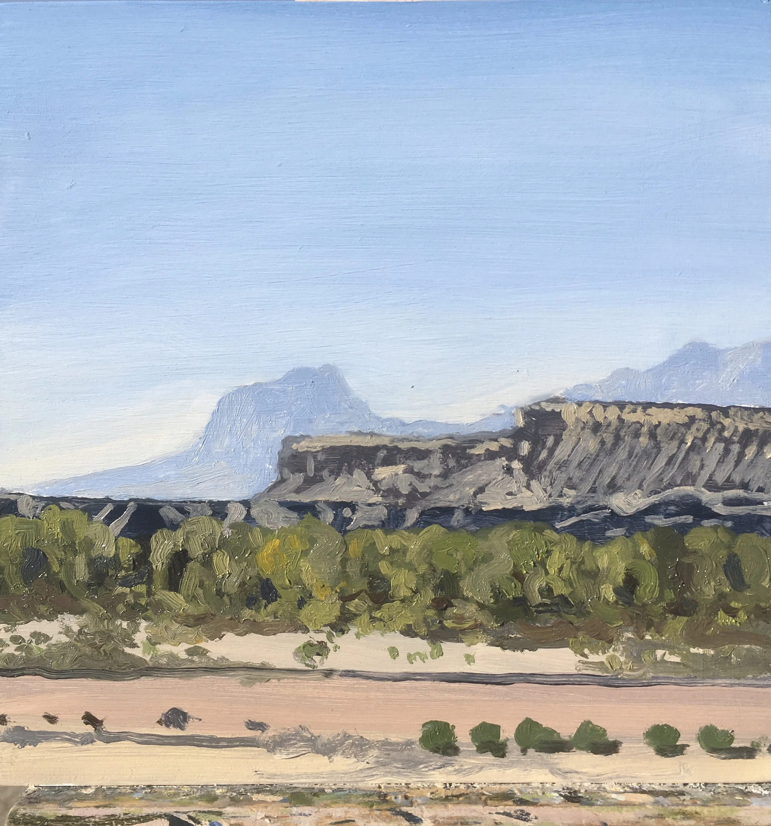  “Painting 82, Utah-2021-02” Hanksville, UT oil on wood, h 8” x w 8”, 2021 