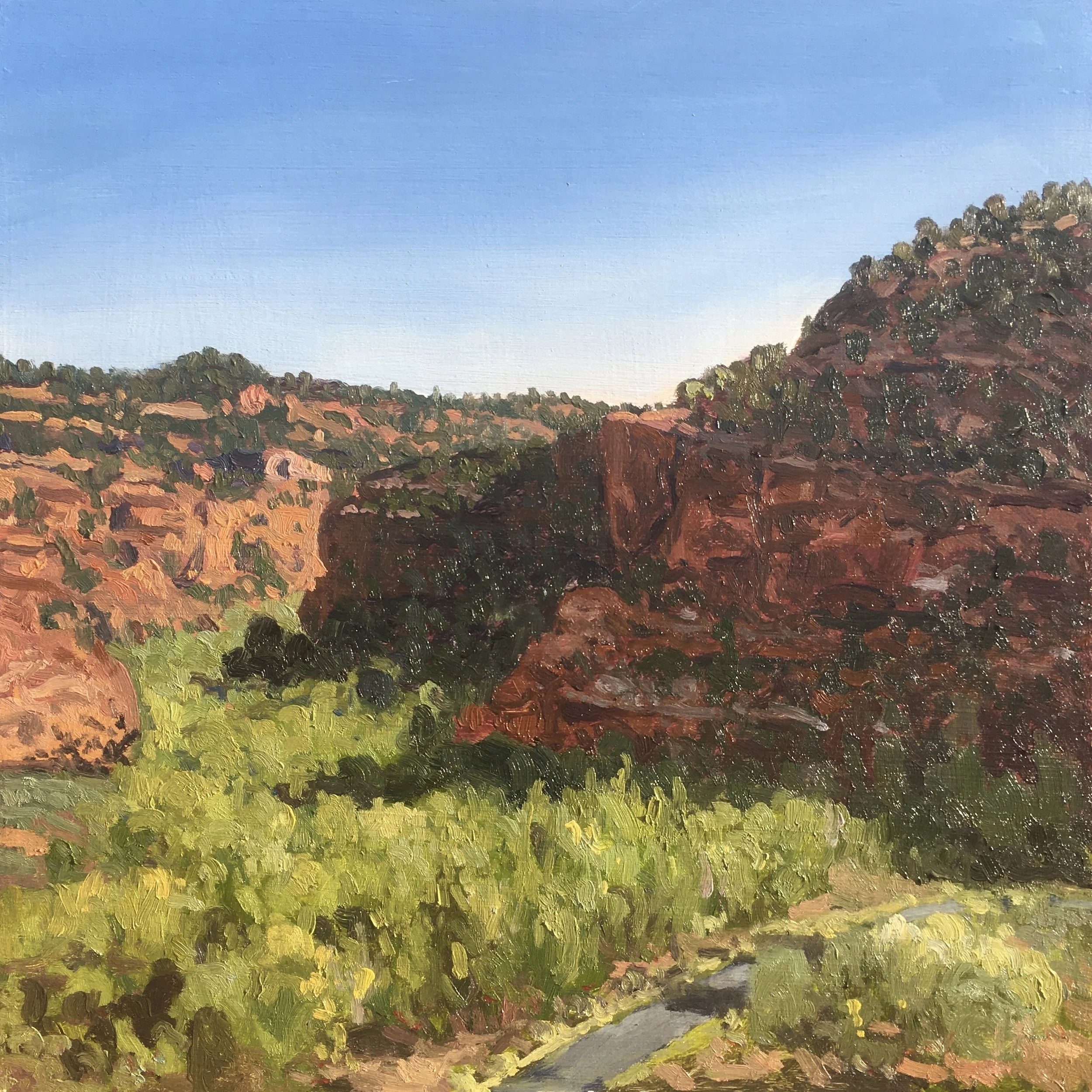  “Painting 83, Utah-2021-03” Deer Creek - GSENM, UT oil on wood, h 12” x w 12”, 2021 