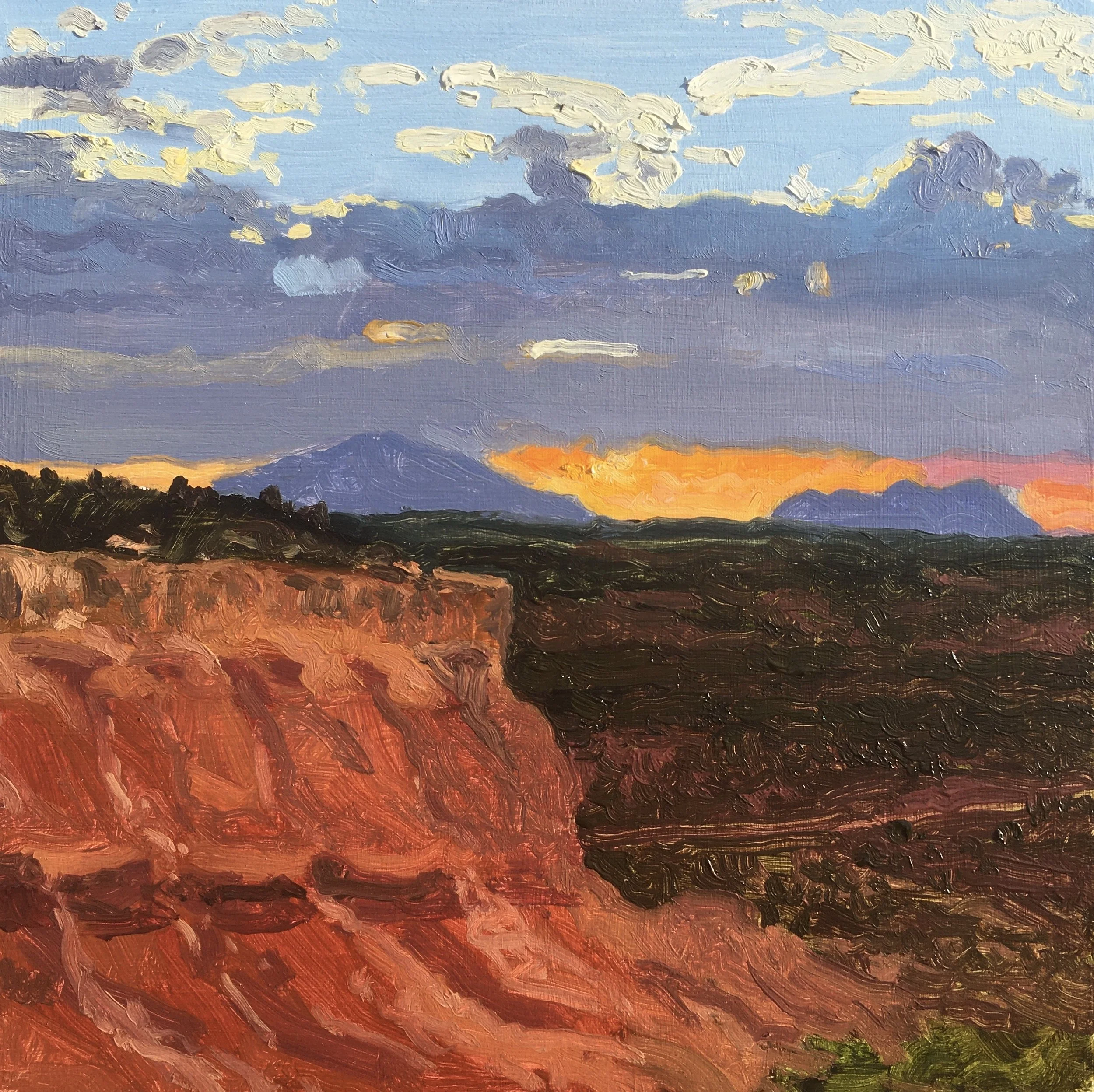  “Painting 84, Utah-2021-04” Circle Cliffs - GSENM, UT oil on wood, h 8” x w 8”, 2021 