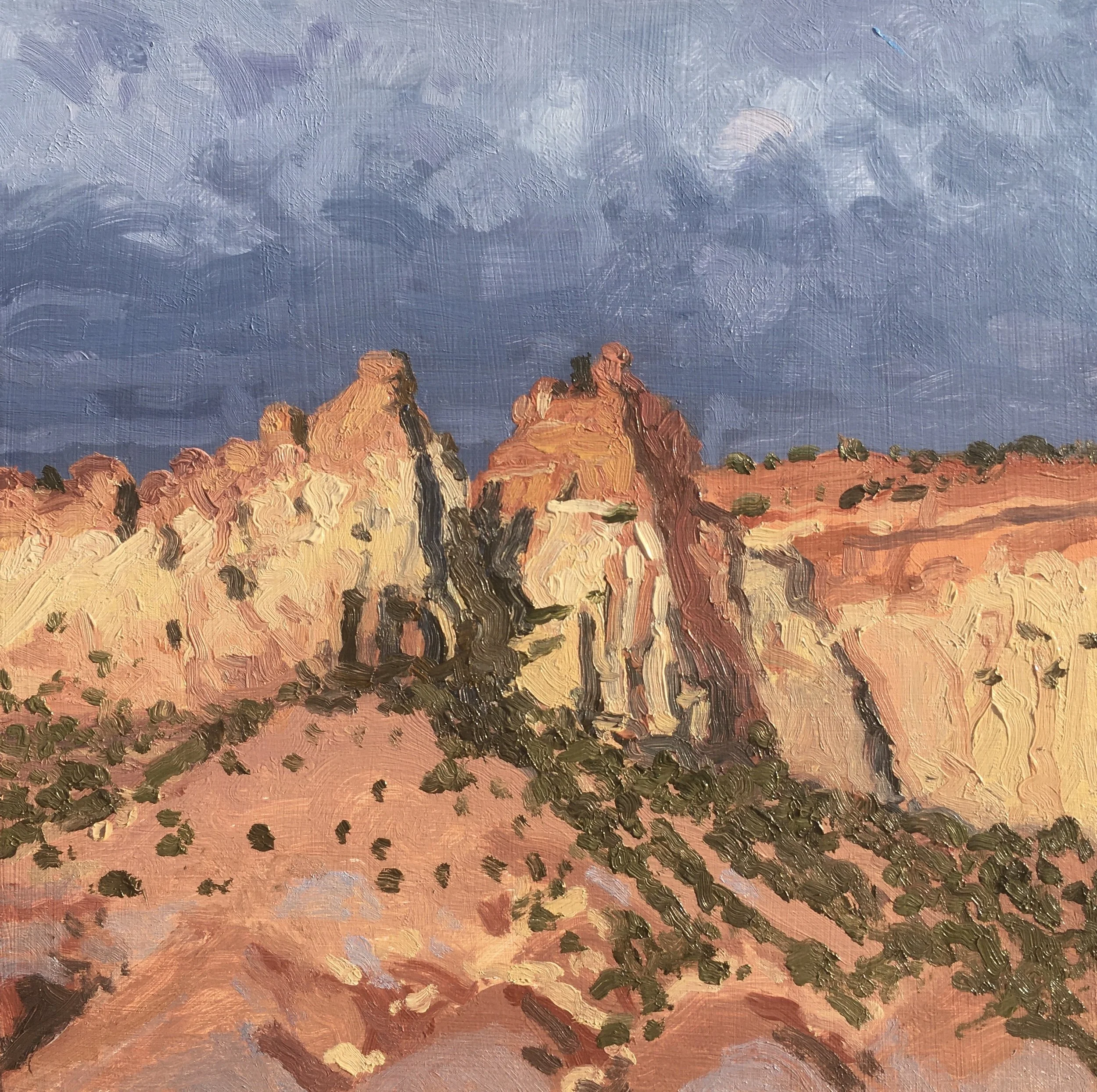  “Painting 85, Utah-2021-05” Circle Cliffs - GSENM, UT oil on wood, h 8” x w 8”, 2021 