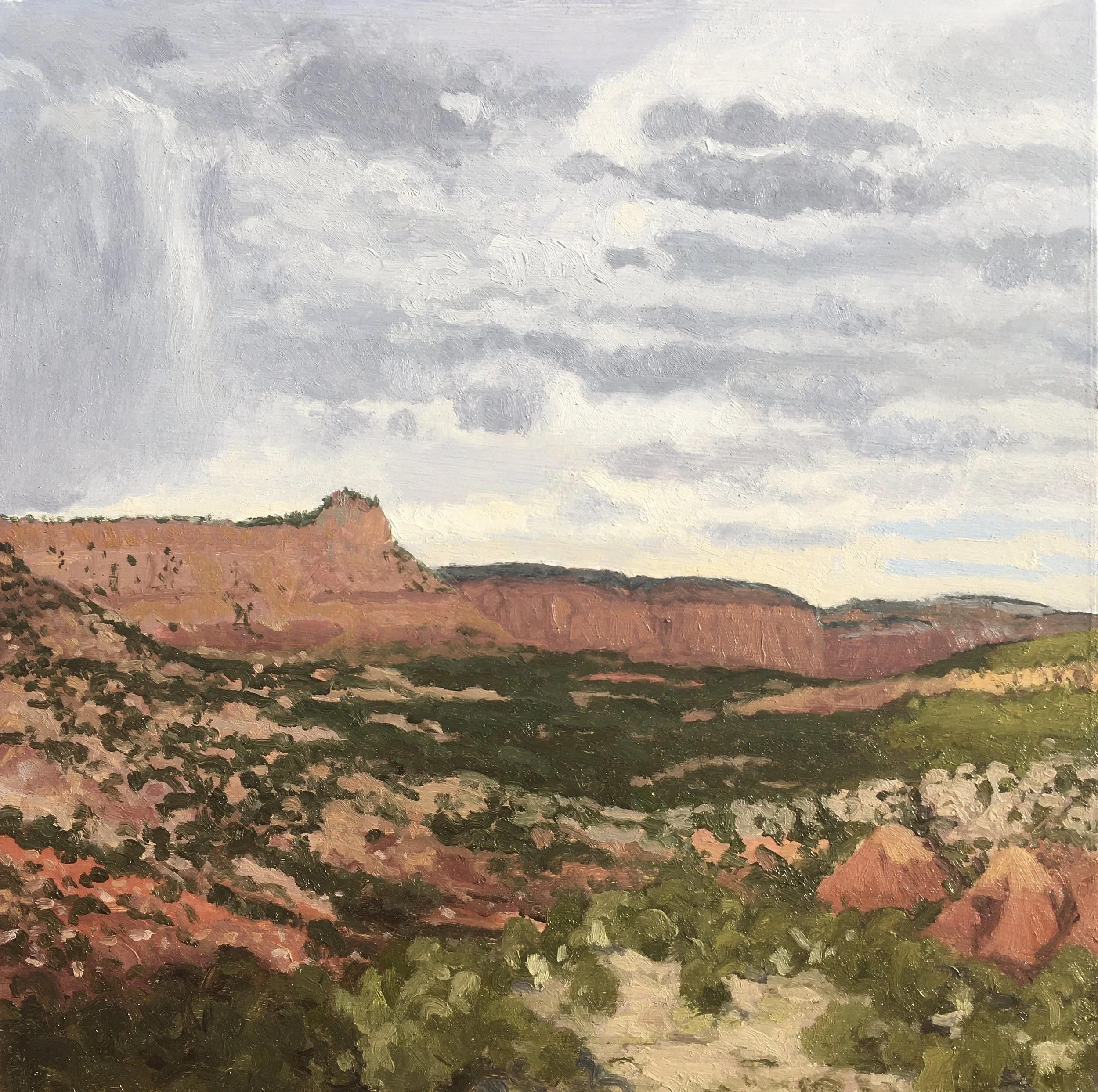  “Painting 86, Utah-2021-06” Circle Cliffs - GSENM, UT oil on wood, h 12” x w 12”, 2021 