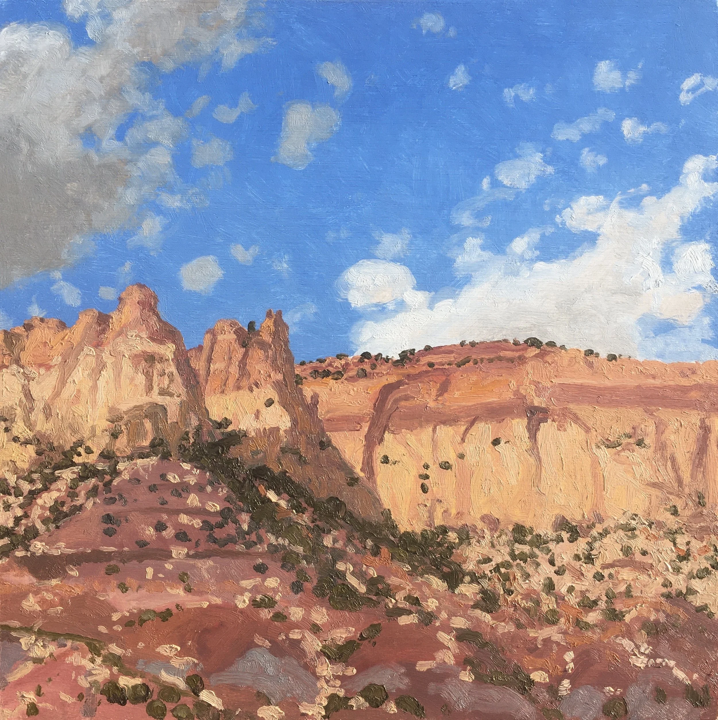  “Painting 89, Utah-2021-09” Circle Cliffs - GSENM, UT oil on wood, h 12” x w 12”, 2021 